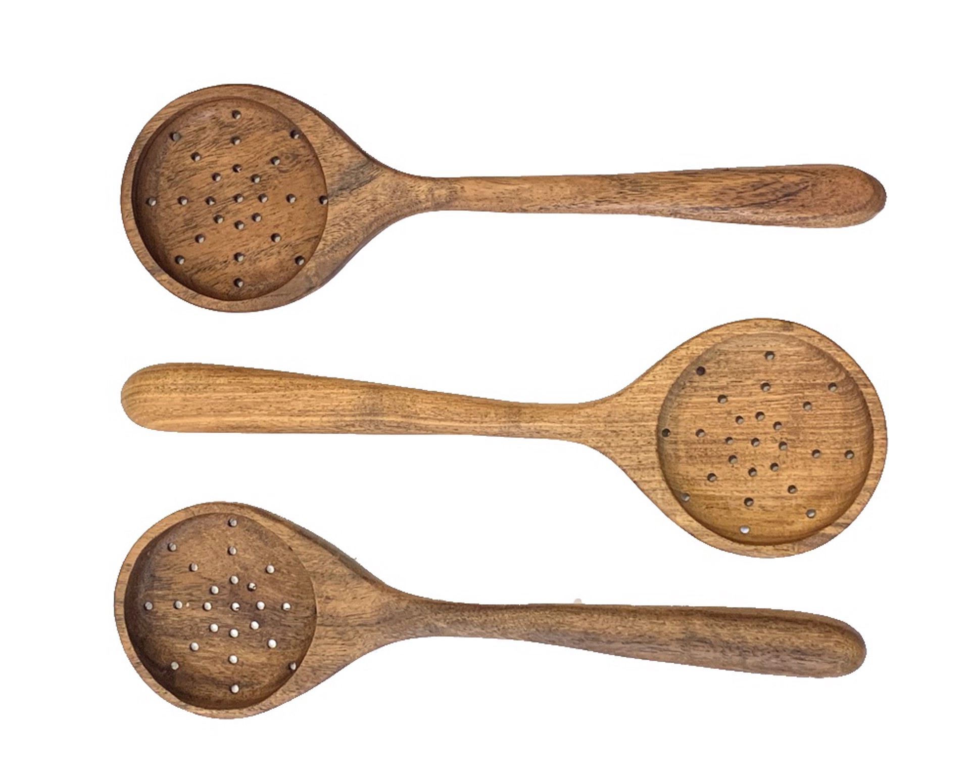 Utensils - Mesquite Large Strainers by TreeStump Woodcraft