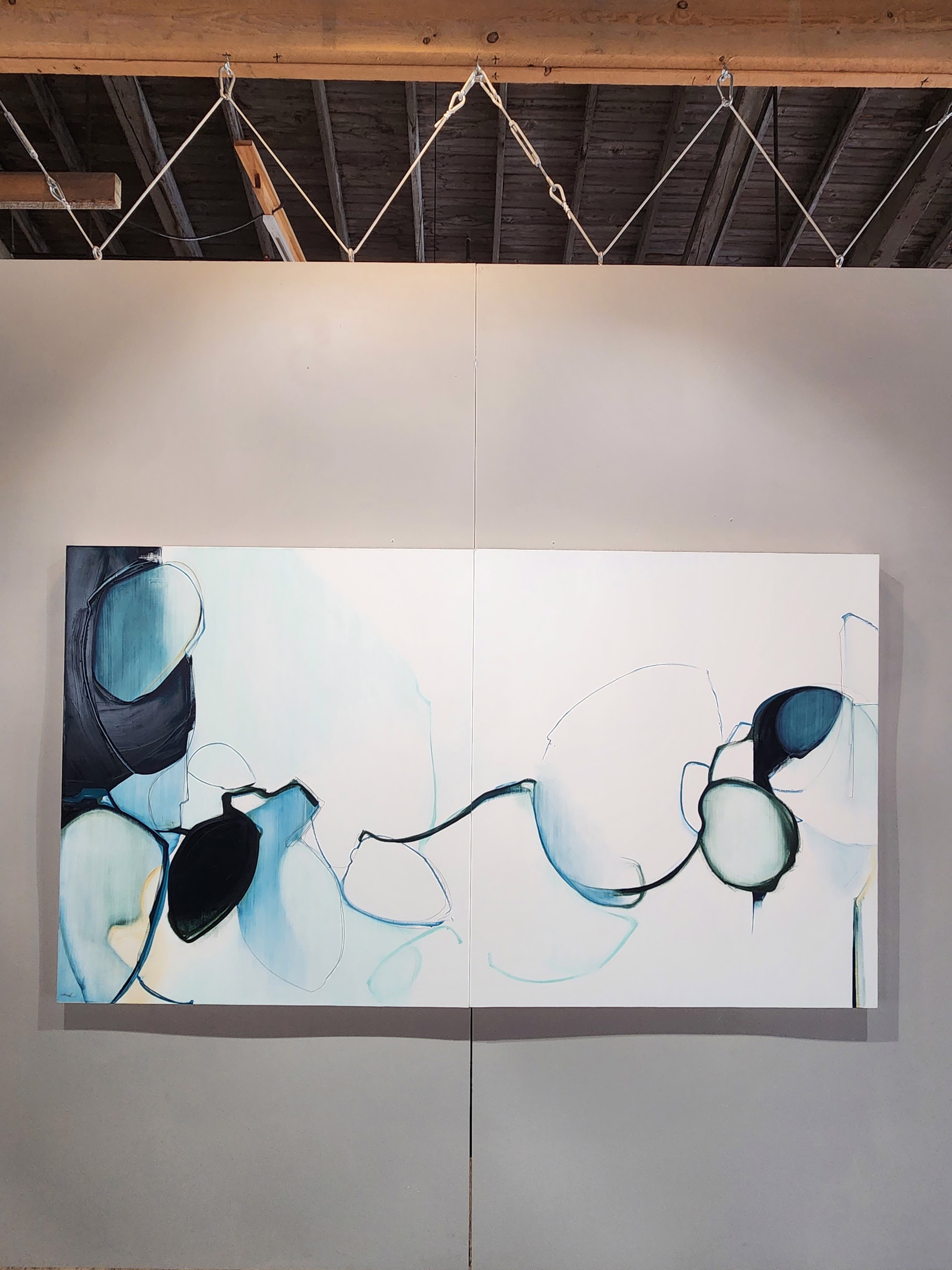 BLUE ALONG (DIPTYCH) by ROSE UMERLIK