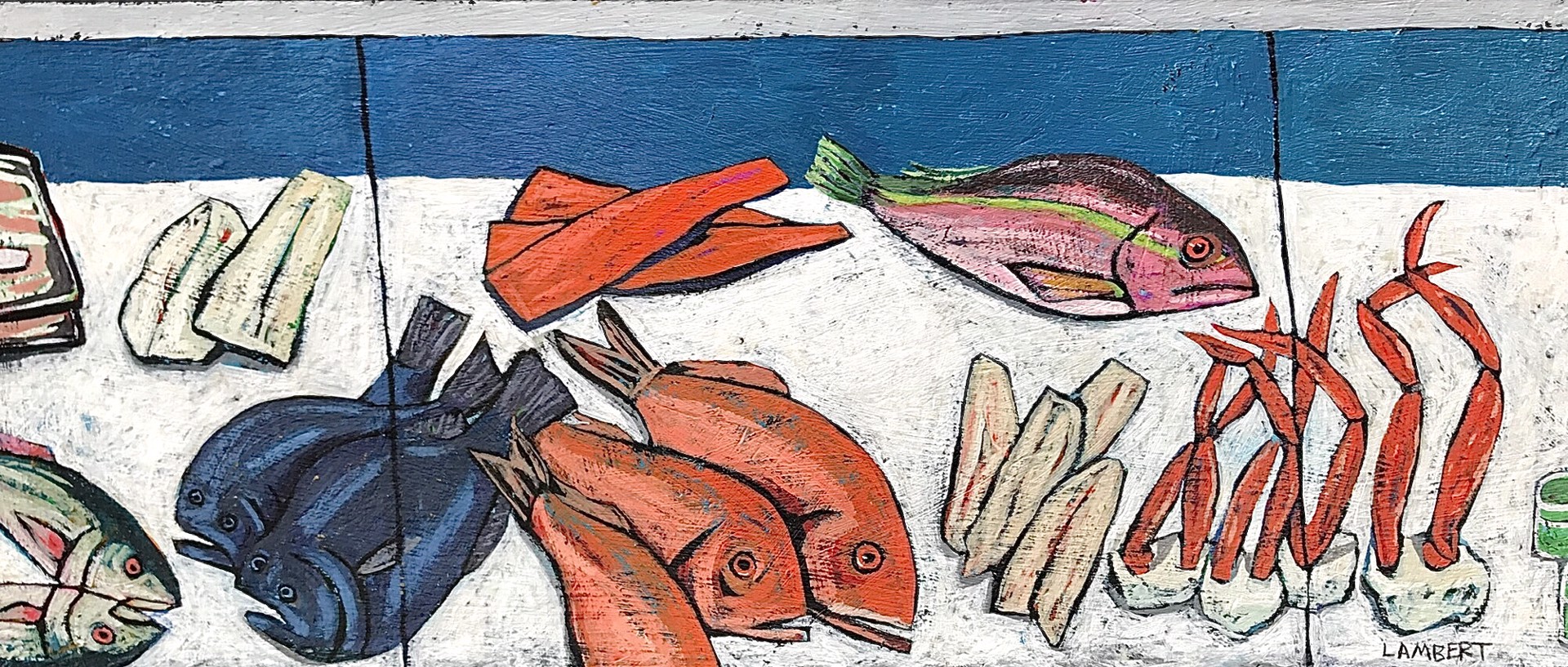 Fish Market by David Lambert