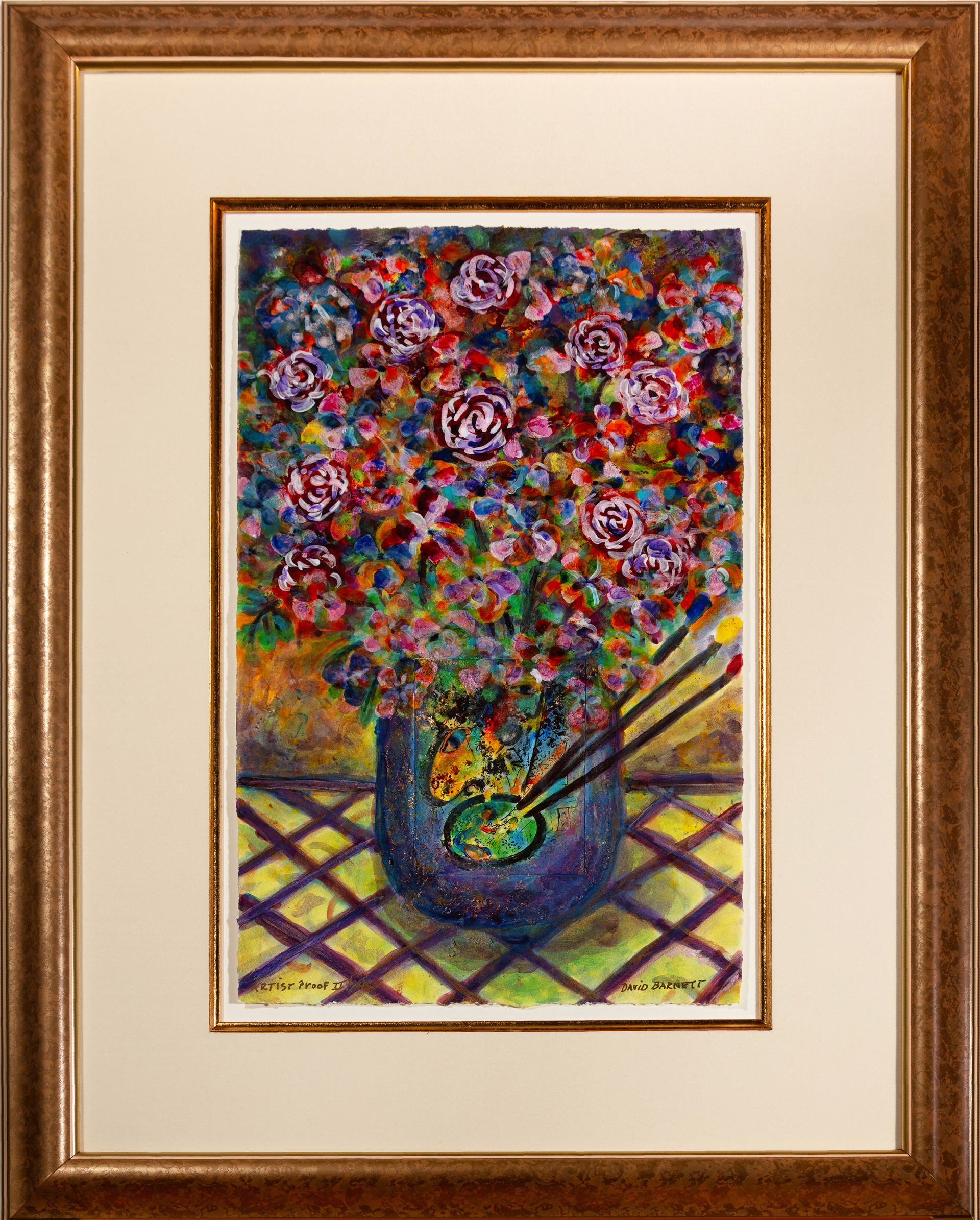 Famous Artist Series: Homage to Marc Chagall Artist's Palette Bouquet by David Barnett