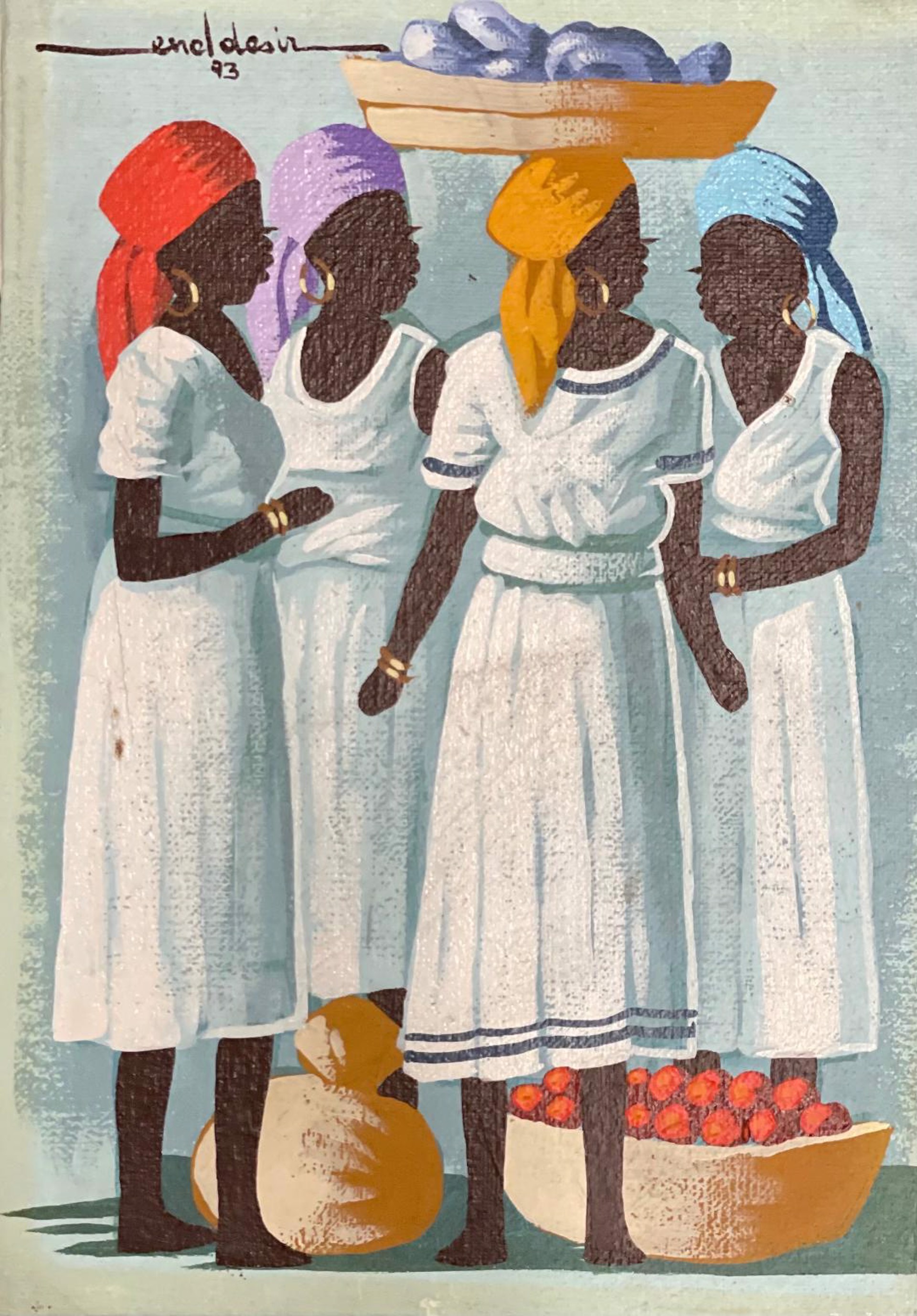 A Day at the Market #1MFN by Enel Desir (Haitian, b. 1966)