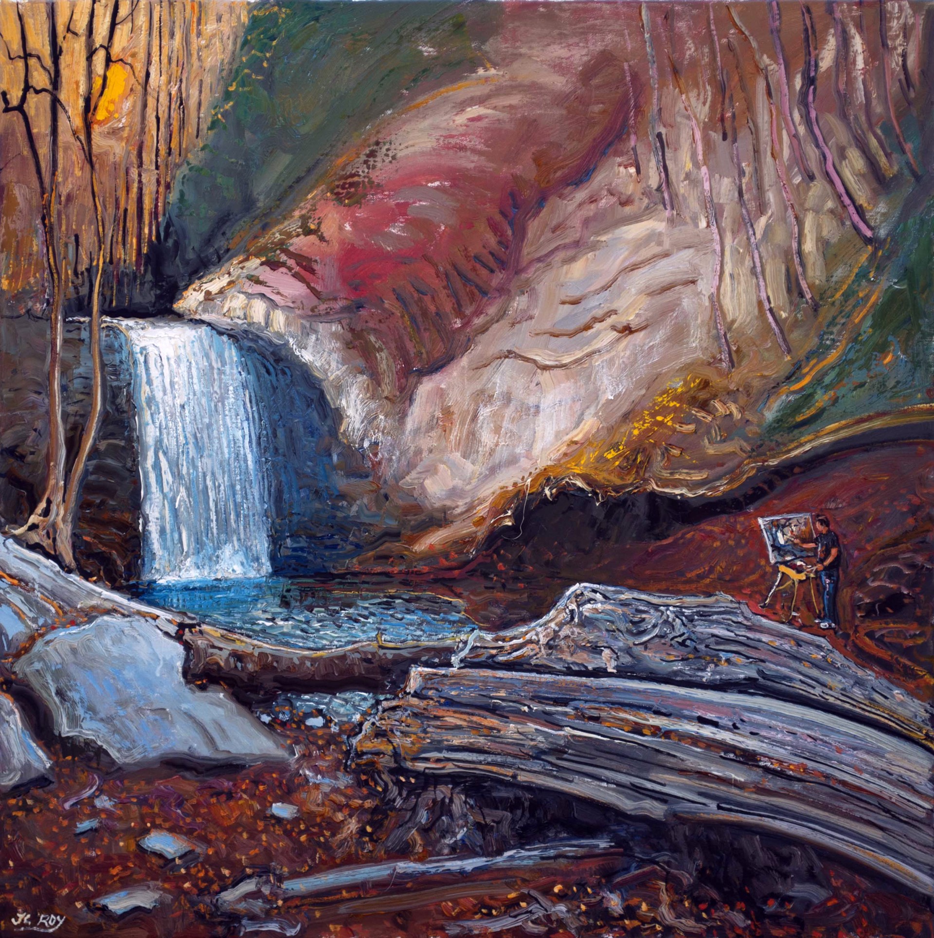 Looking Glass Falls by Jean Claude Roy