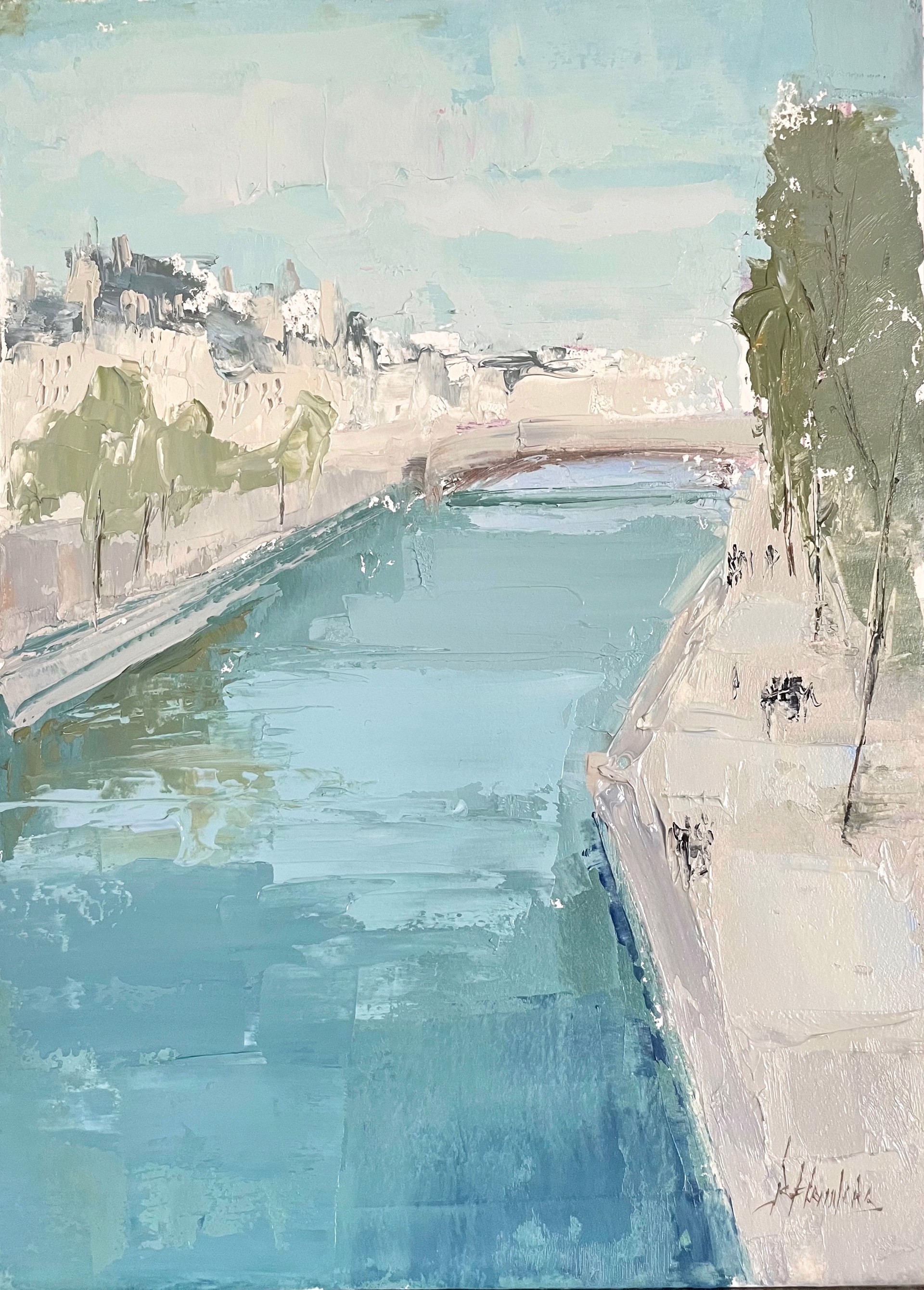 Blue Seine, Paris by Barbara Flowers