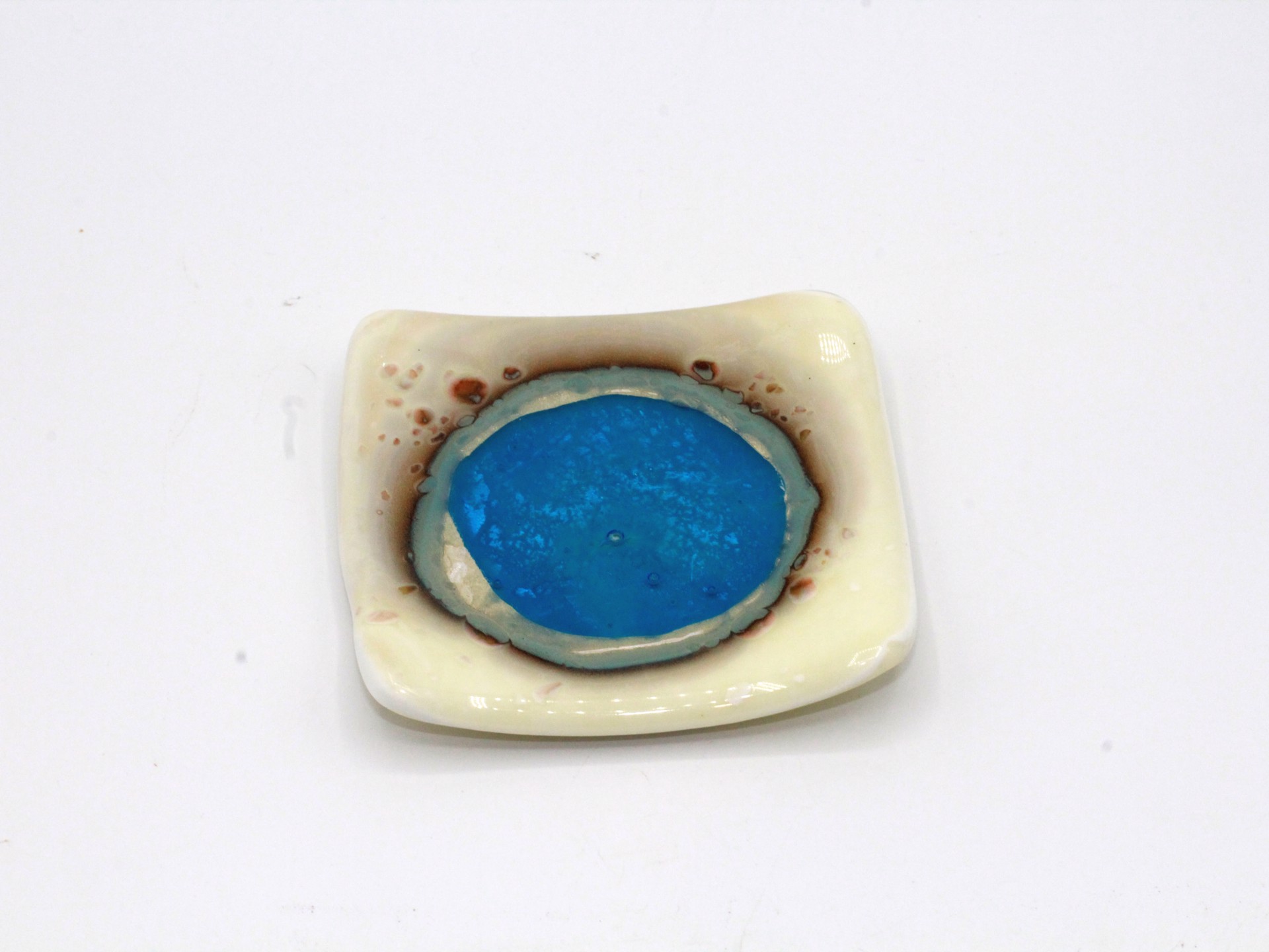 Thermal Puddle Mini - Plate by Kathy Burk