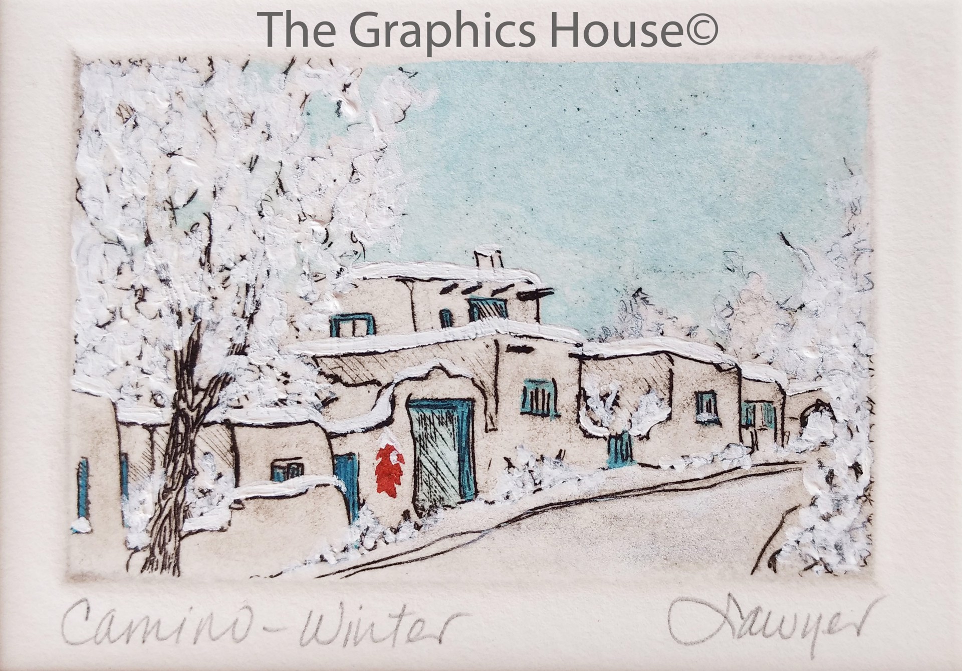 Camino - Winter (unframed) by Anne Sawyer