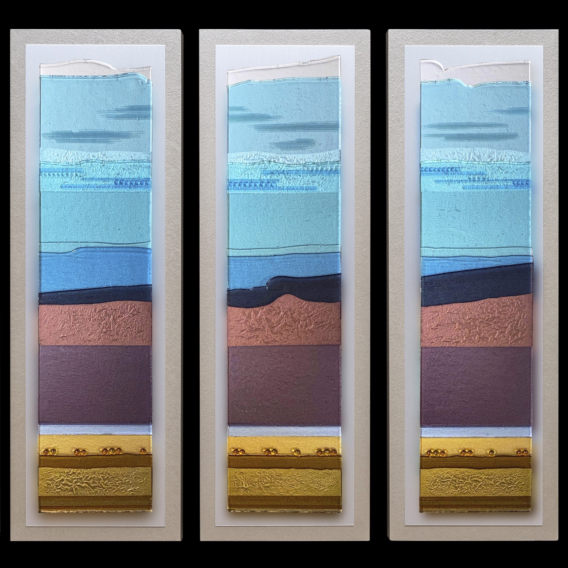 Distant View (Triptych) by Doug Gillis