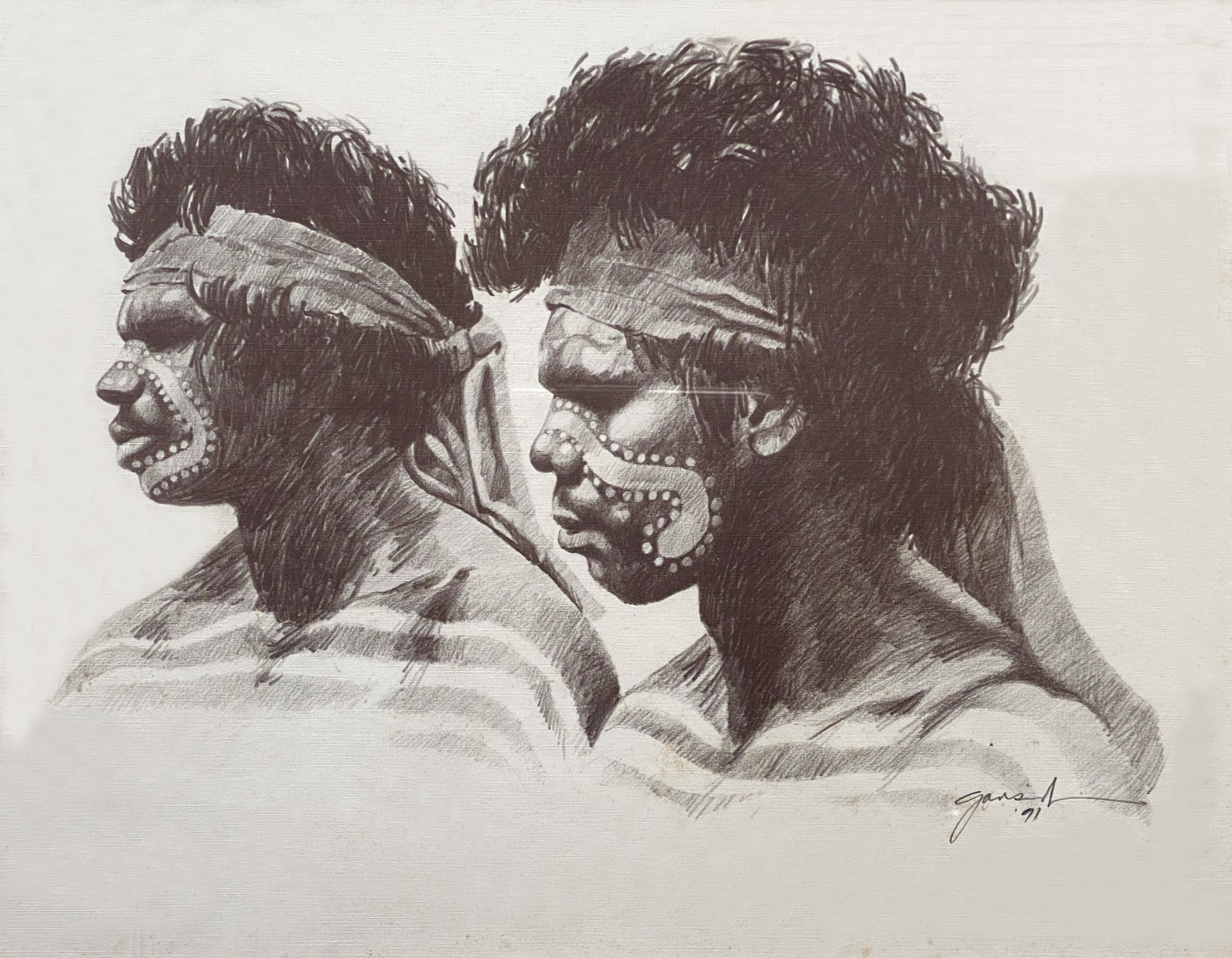 Aboriginal Men by A. LaMoyne Garside