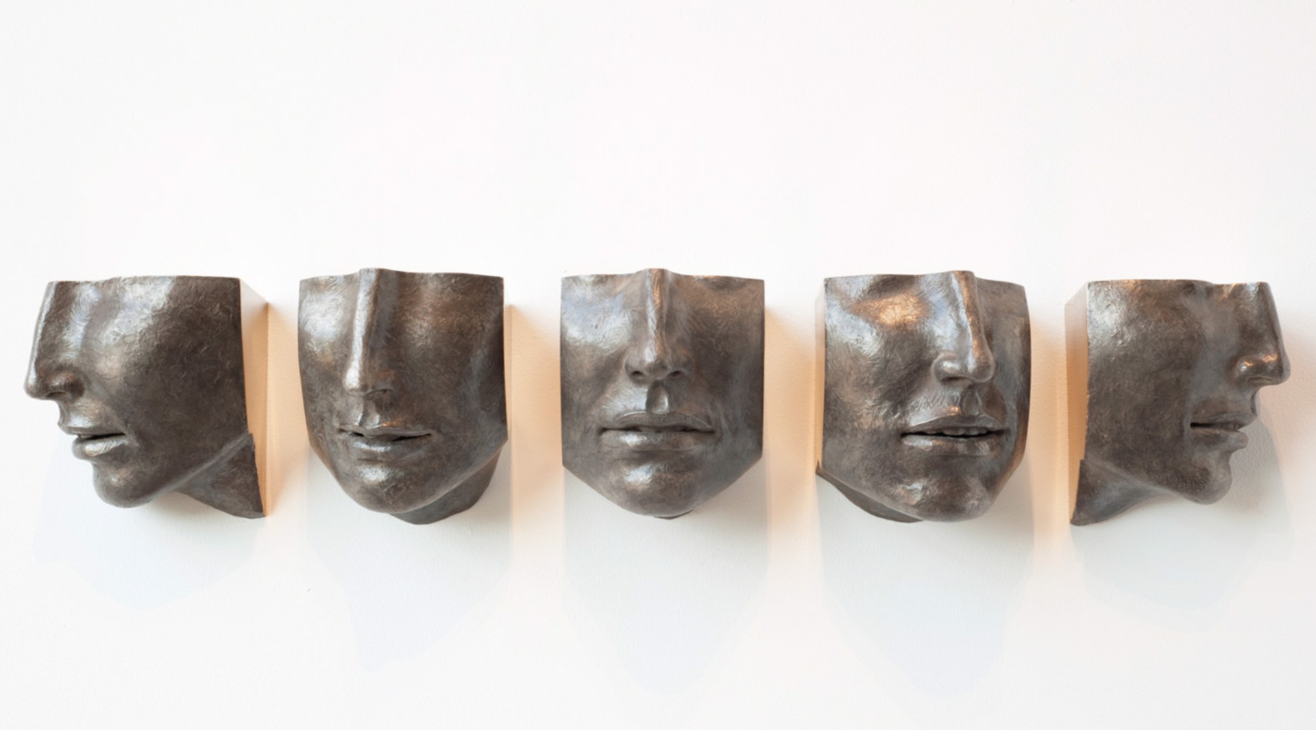 SET OF FIVE FACE FRAGMENTS 6/12 by Susan Stamm Evans