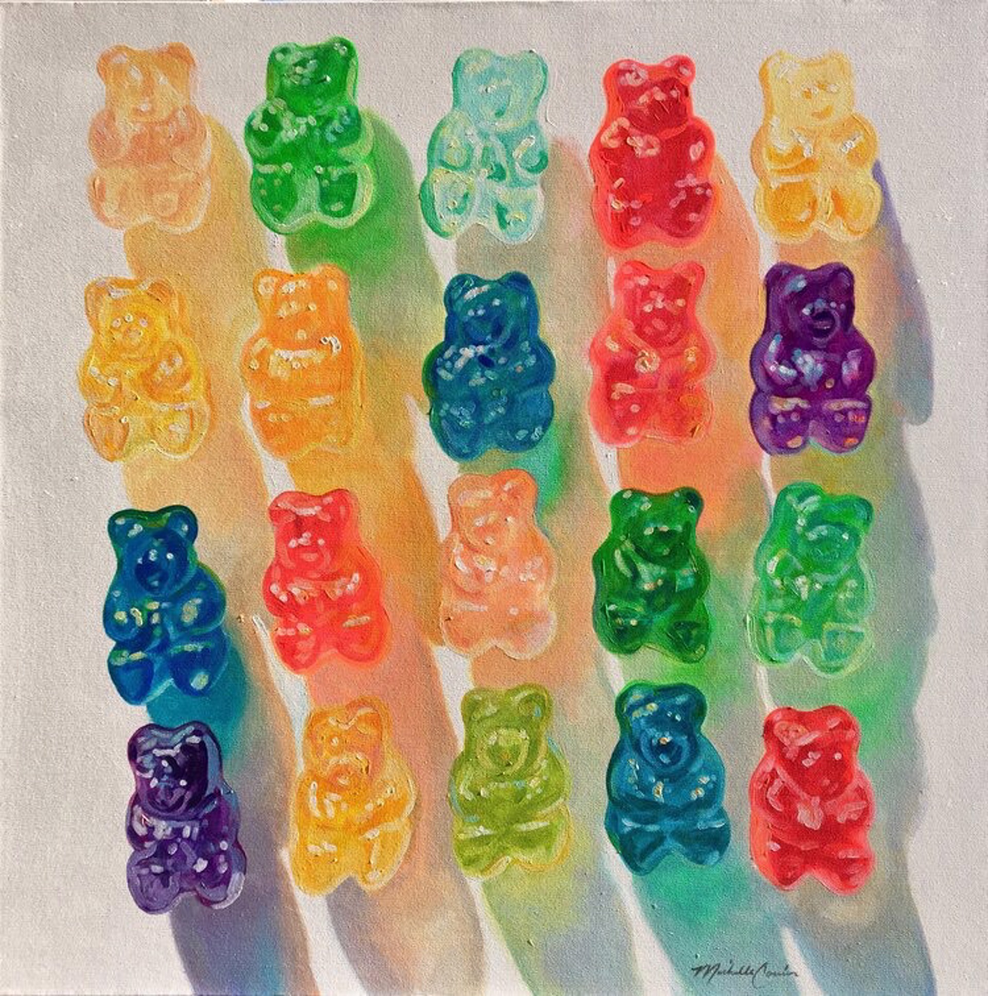 Gummy Bear Grid by Michelle Courier