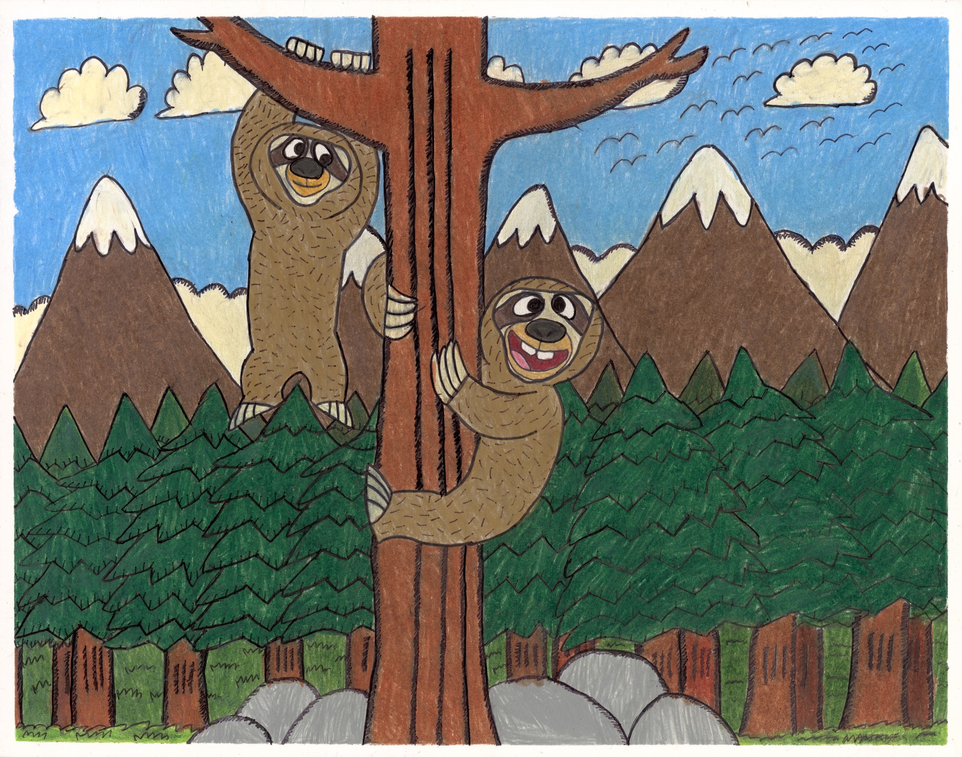 Sloth Forest by Maurice Barnes