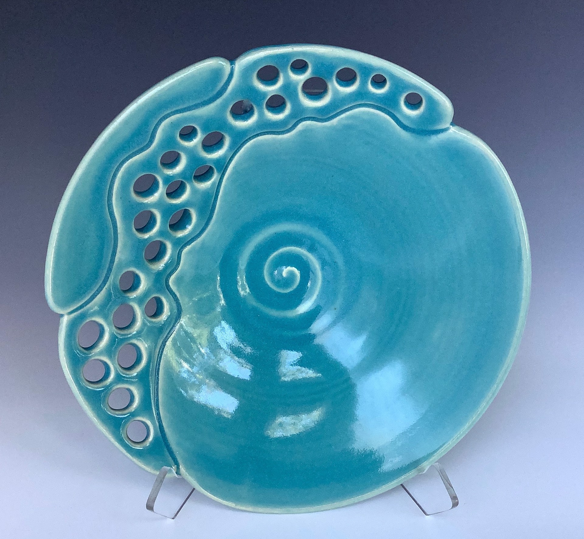 Turquoise Reef Bowl MB20-432 by Marty Biernbaum