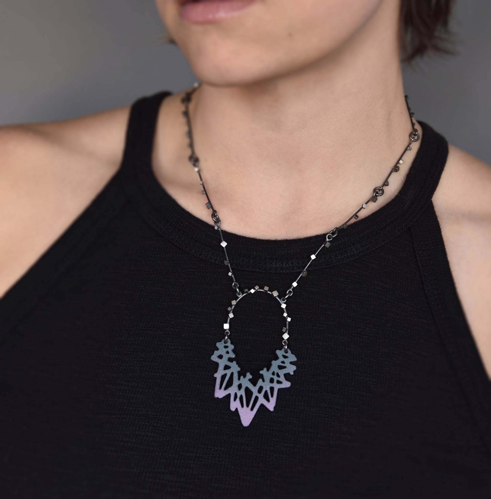 Cube Crown Necklace by Joanna Nealey