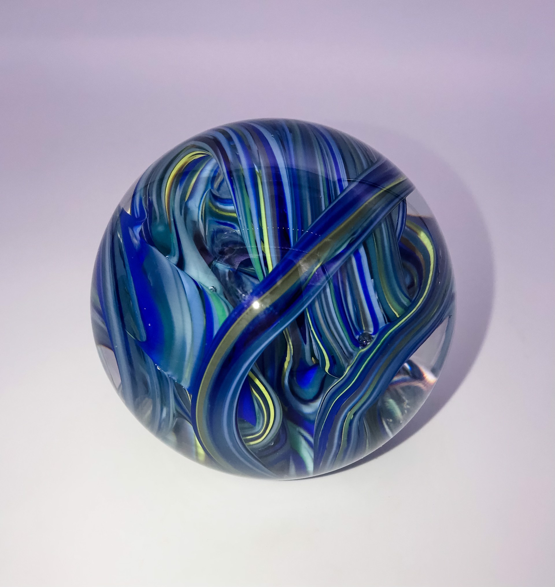 Knotted Agate Paperweight by Fred Kaemmer