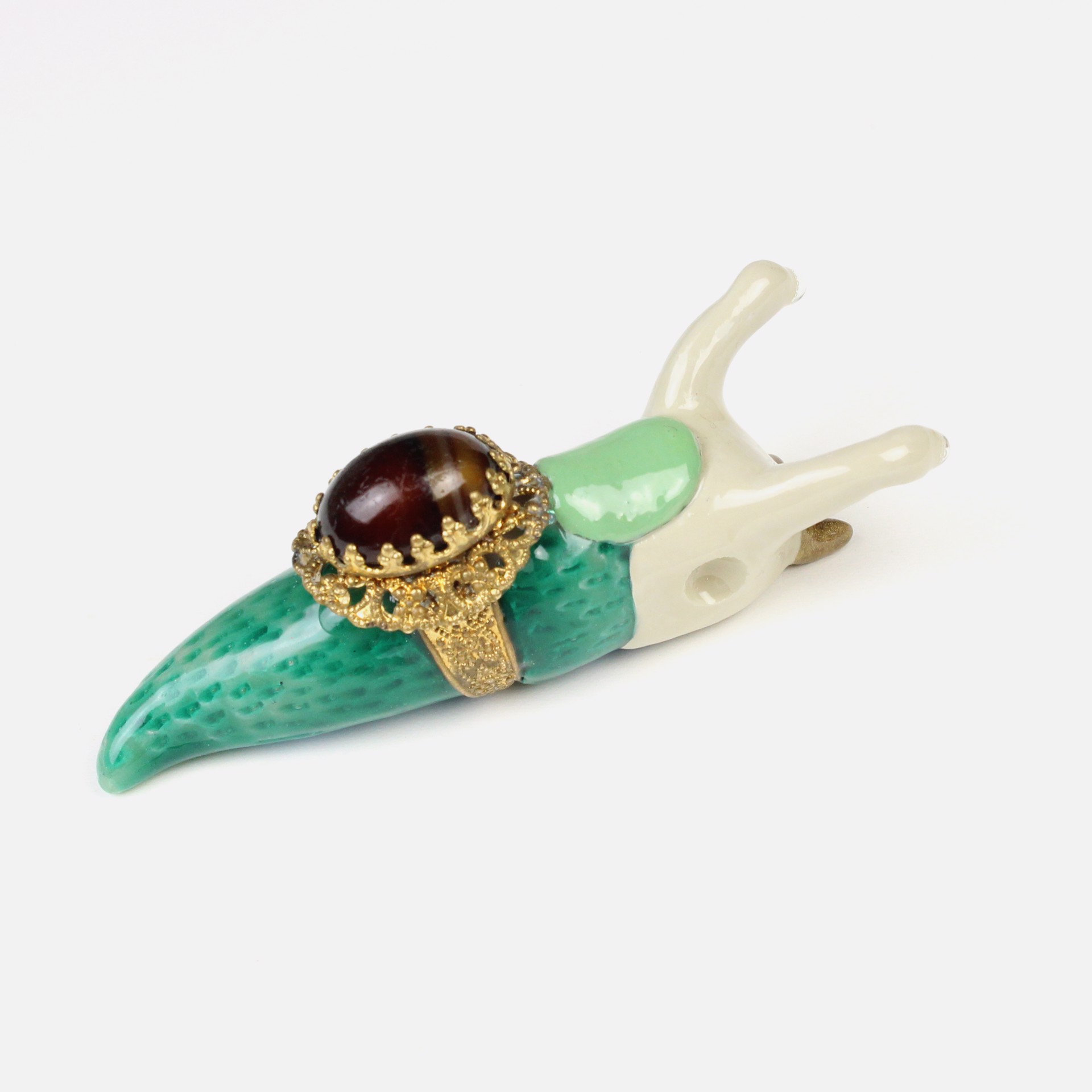Flamboyant Slug (Brooch) by Märta Mattsson