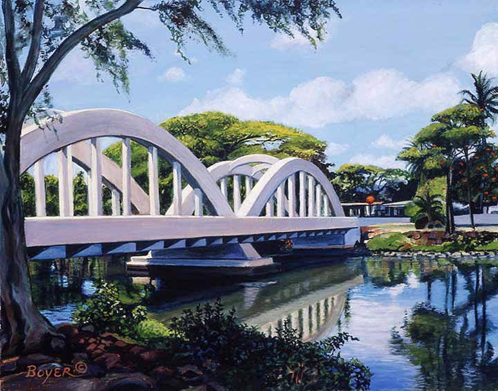 Bridge to Haleʻiwa by Lynne Boyer