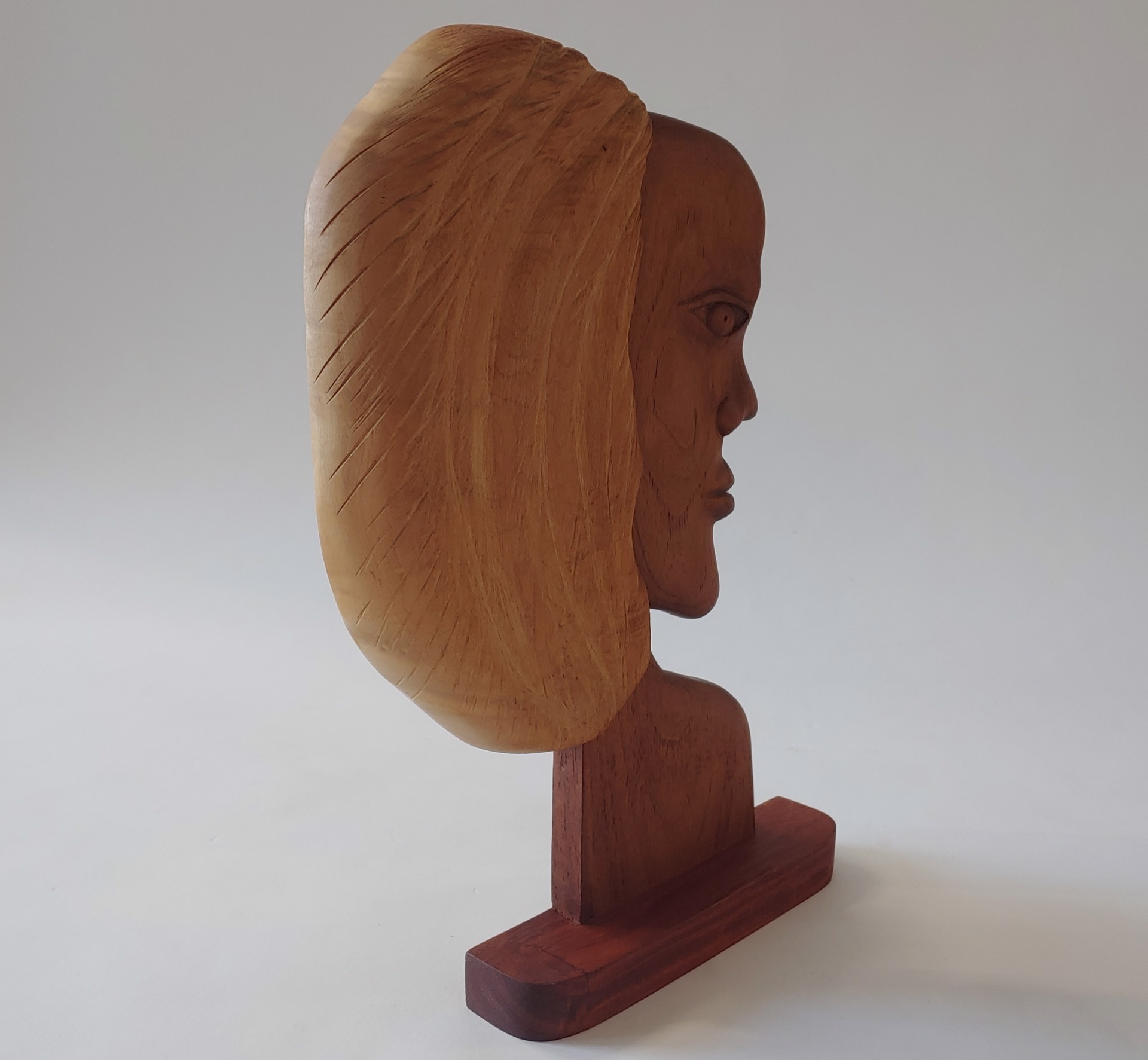 Profile - Wood Sculpture by David Amdur
