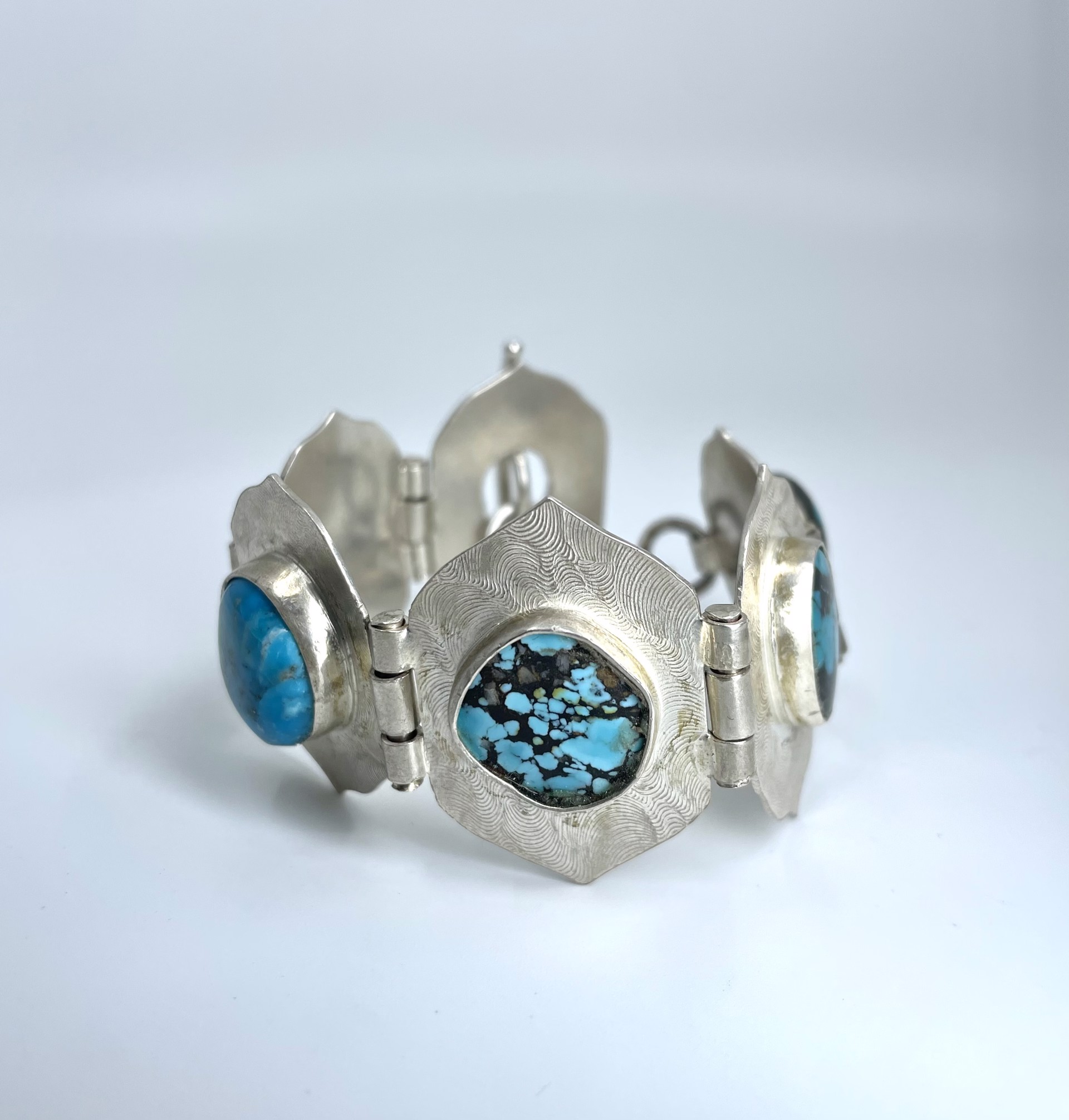 2223 6 Different Turquoise Bracelet by Suzanne Brown