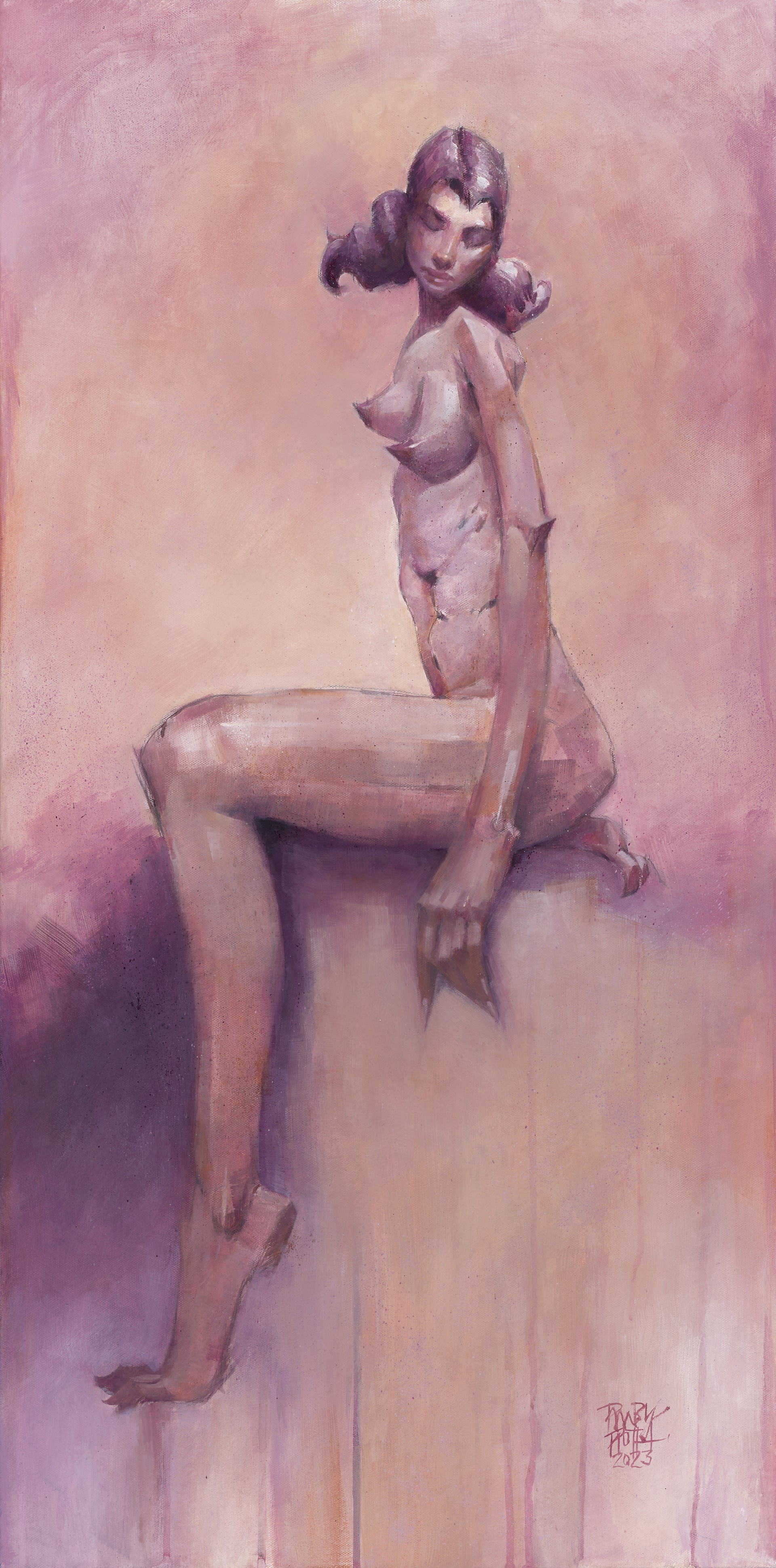 Figure in Pink by Ruby Roth