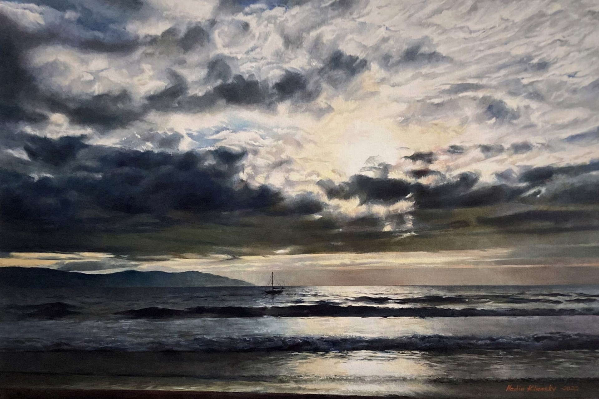 Nadia Klionsky "Under the December Sky" by Oil Painters of America