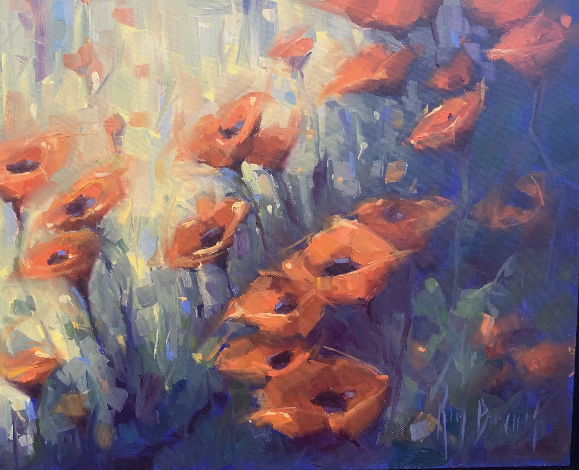 Flaming Poppies by Kim Barrick
