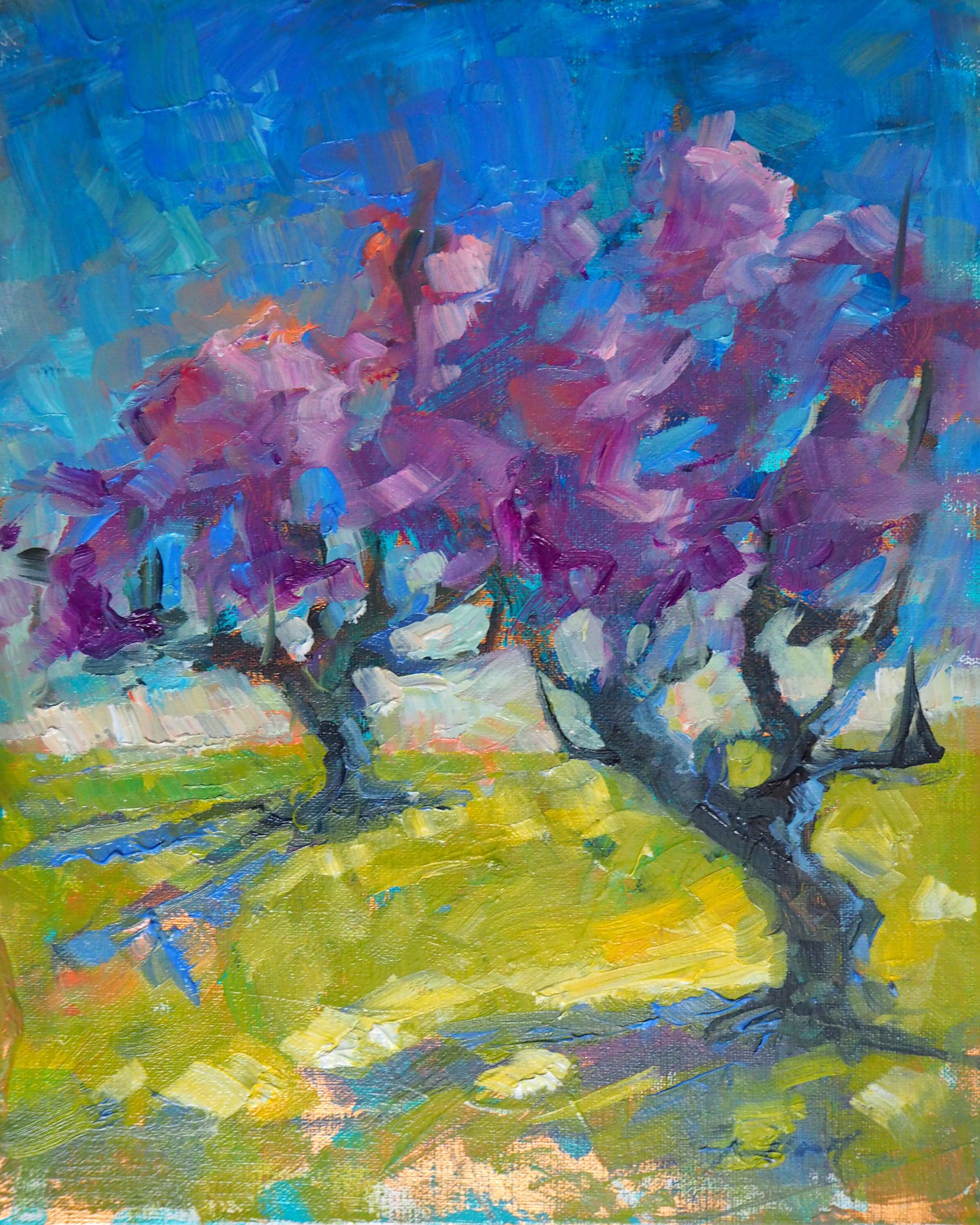 "Spring Blossoms" original oil painting by Karen Hewitt Hagan