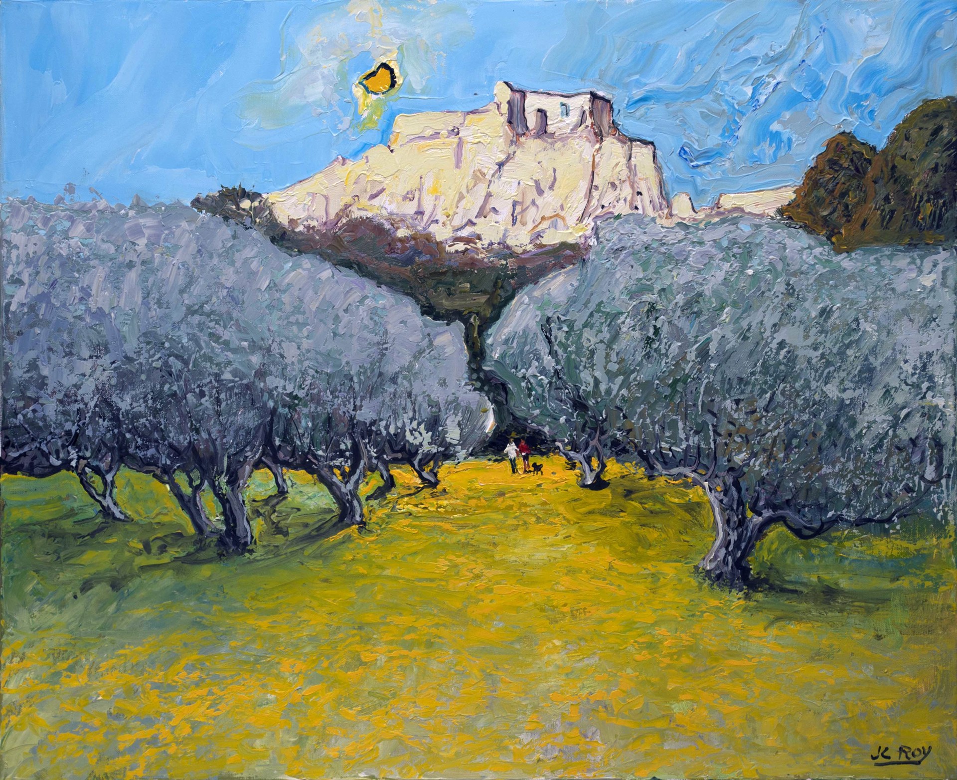 Oliviers, Les Baux de Provence by Jean Claude Roy