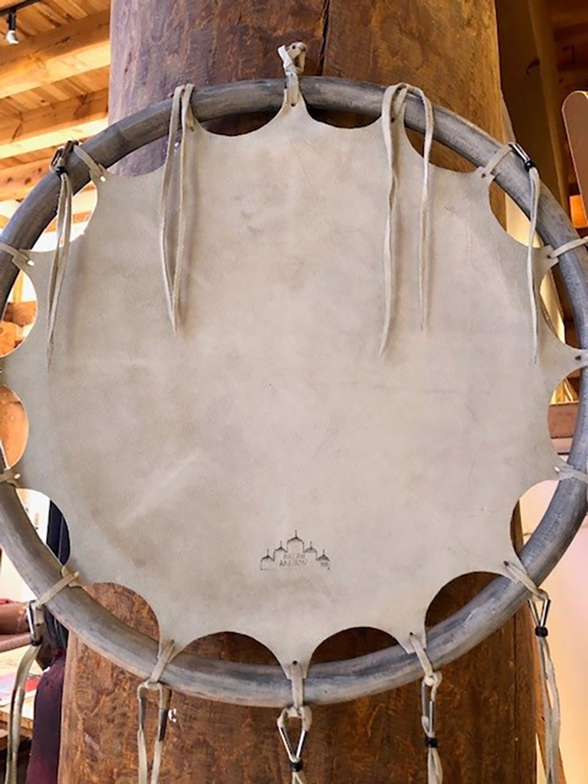 Leather Kokopelli Shield by Ralph Aragon