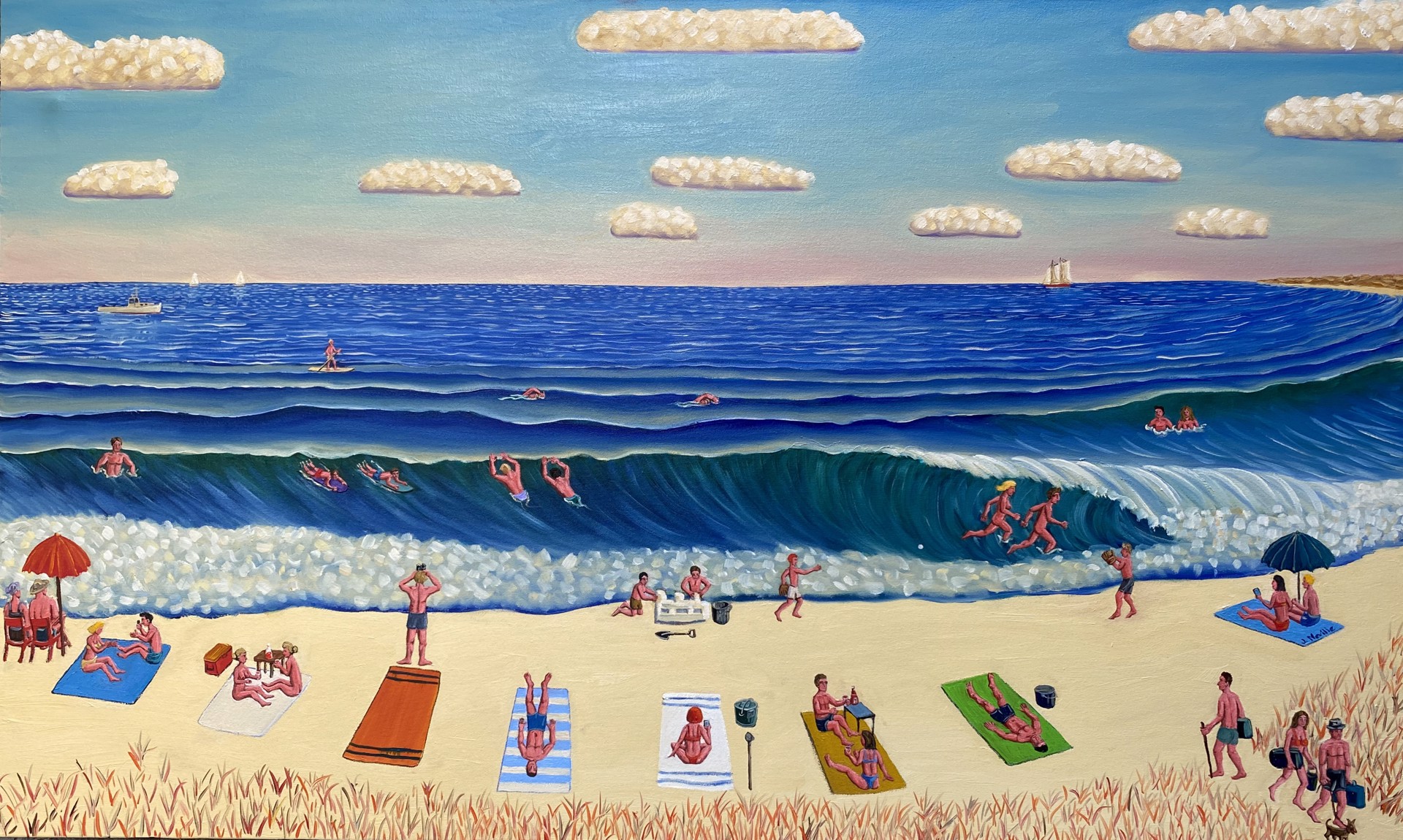 A Day at the Beach by John Neville