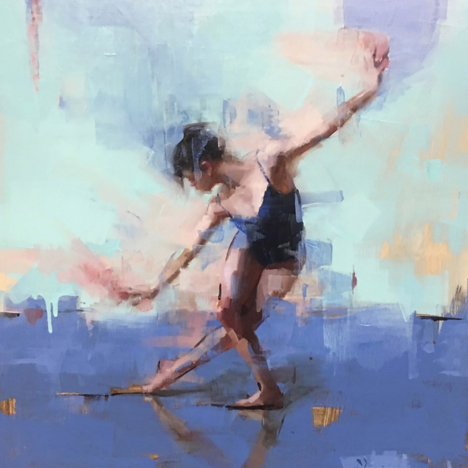Dancer with Blue and Green by Jacob Dhein