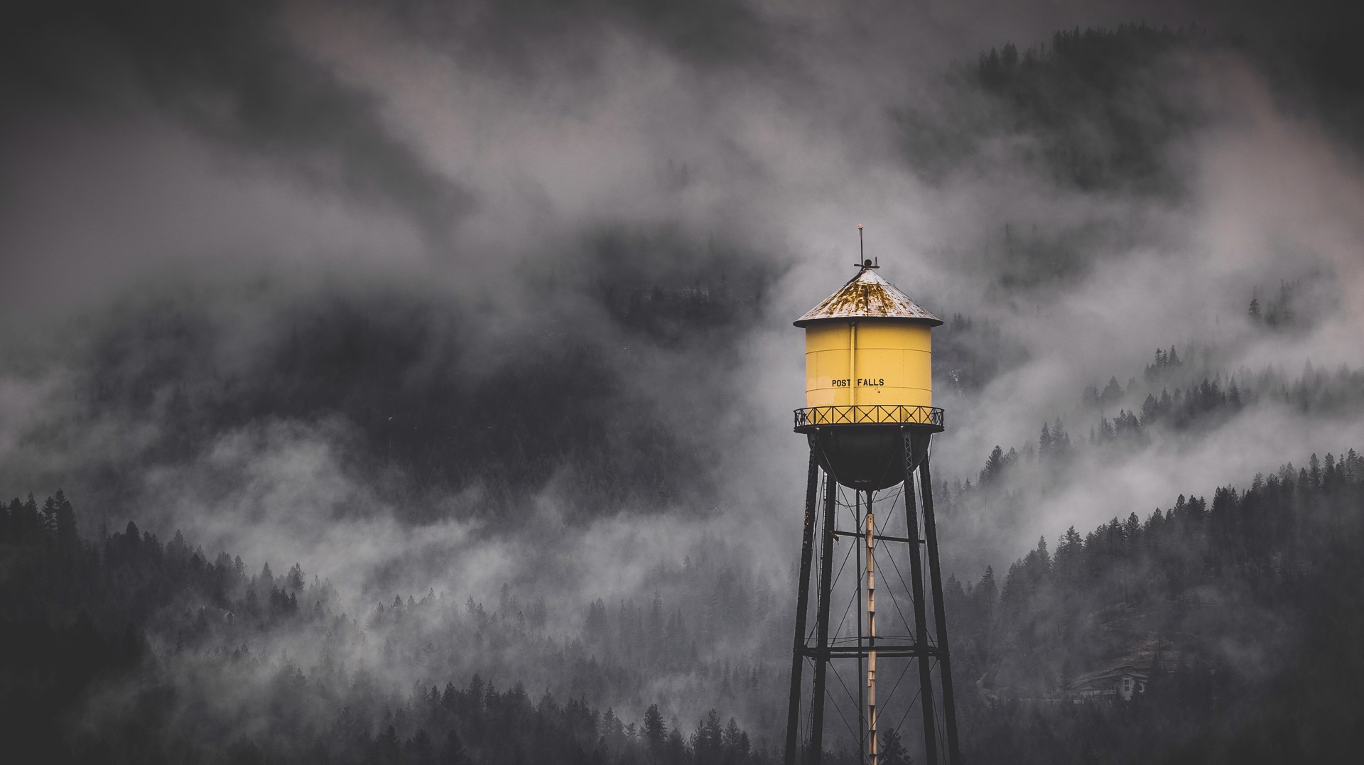 Post Falls Fog #1 by Cameron Howard