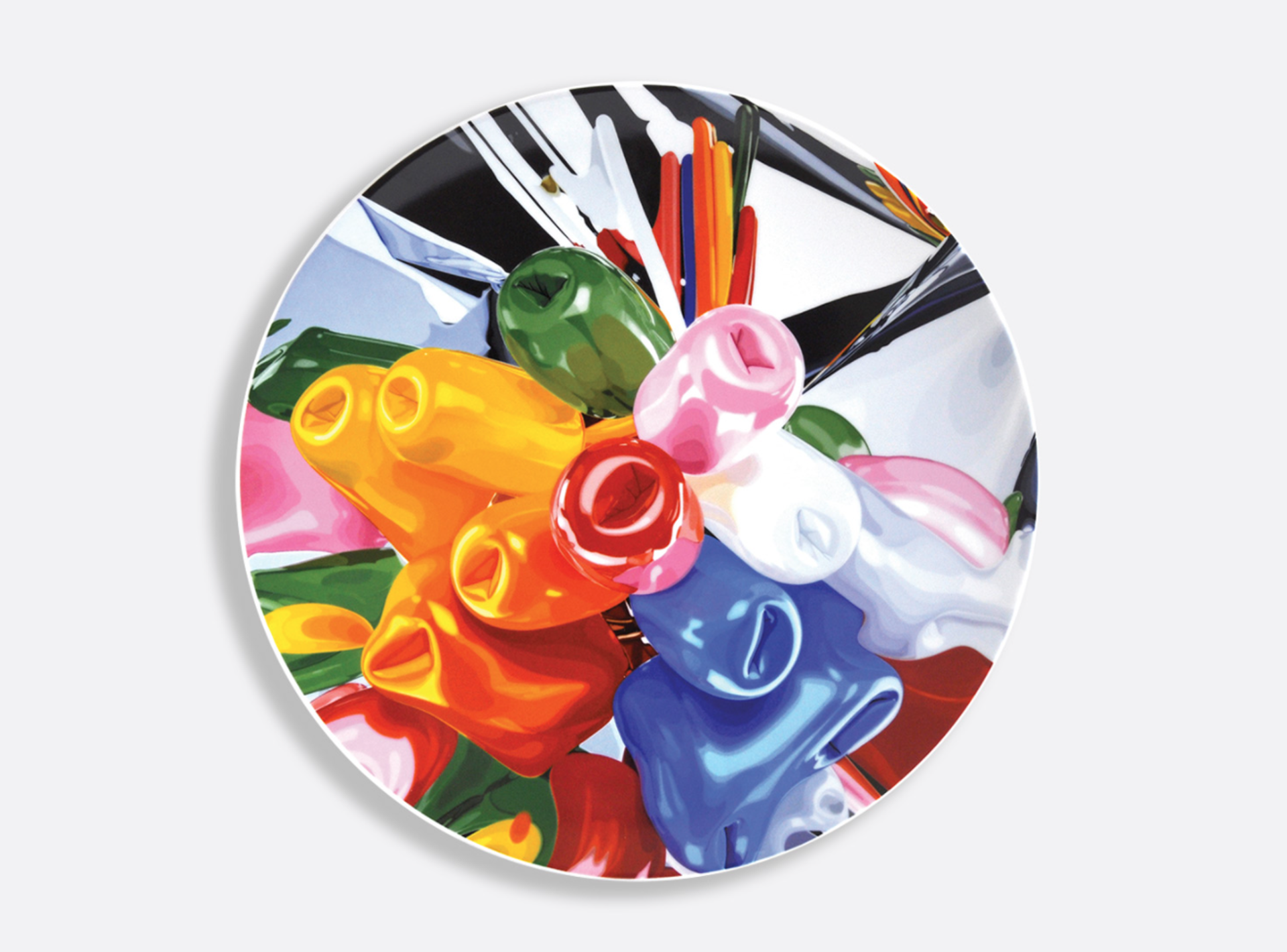 Tulips - Coupe service plate by Jeff Koons x Bernardaud