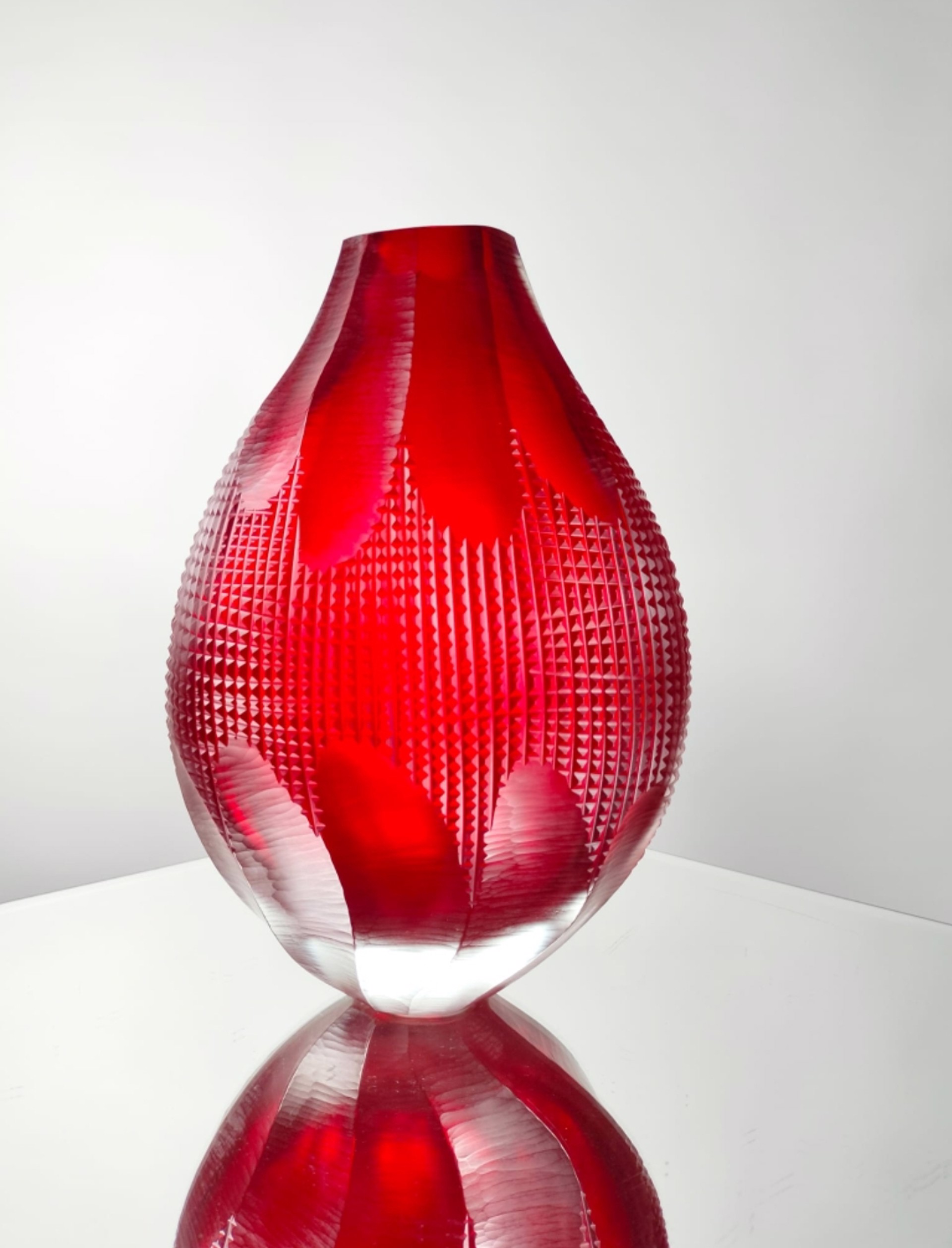 Red Vase by Pietro & Riccardo Ferro