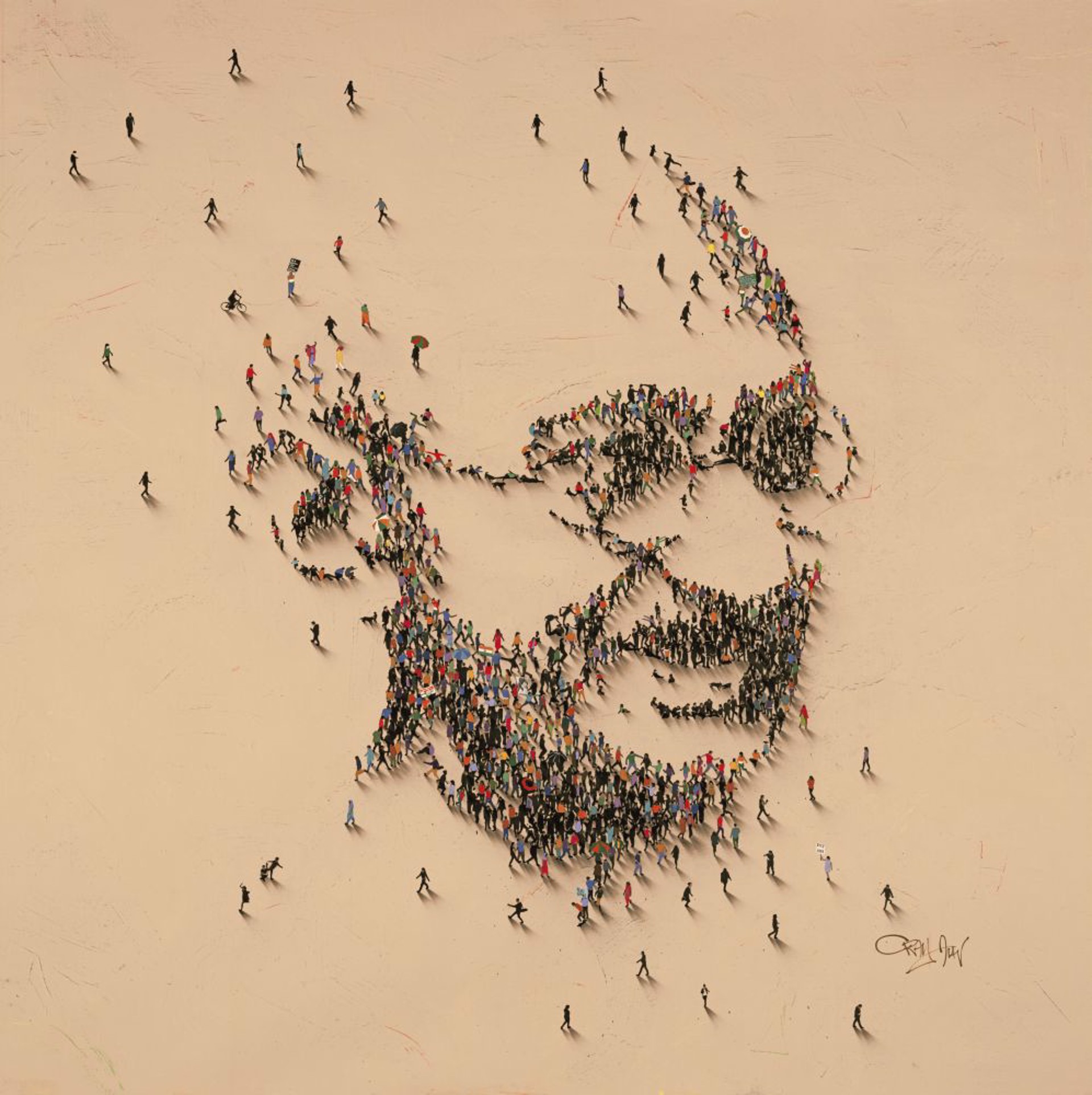 Gandhi by Craig Alan, Populus Figurative
