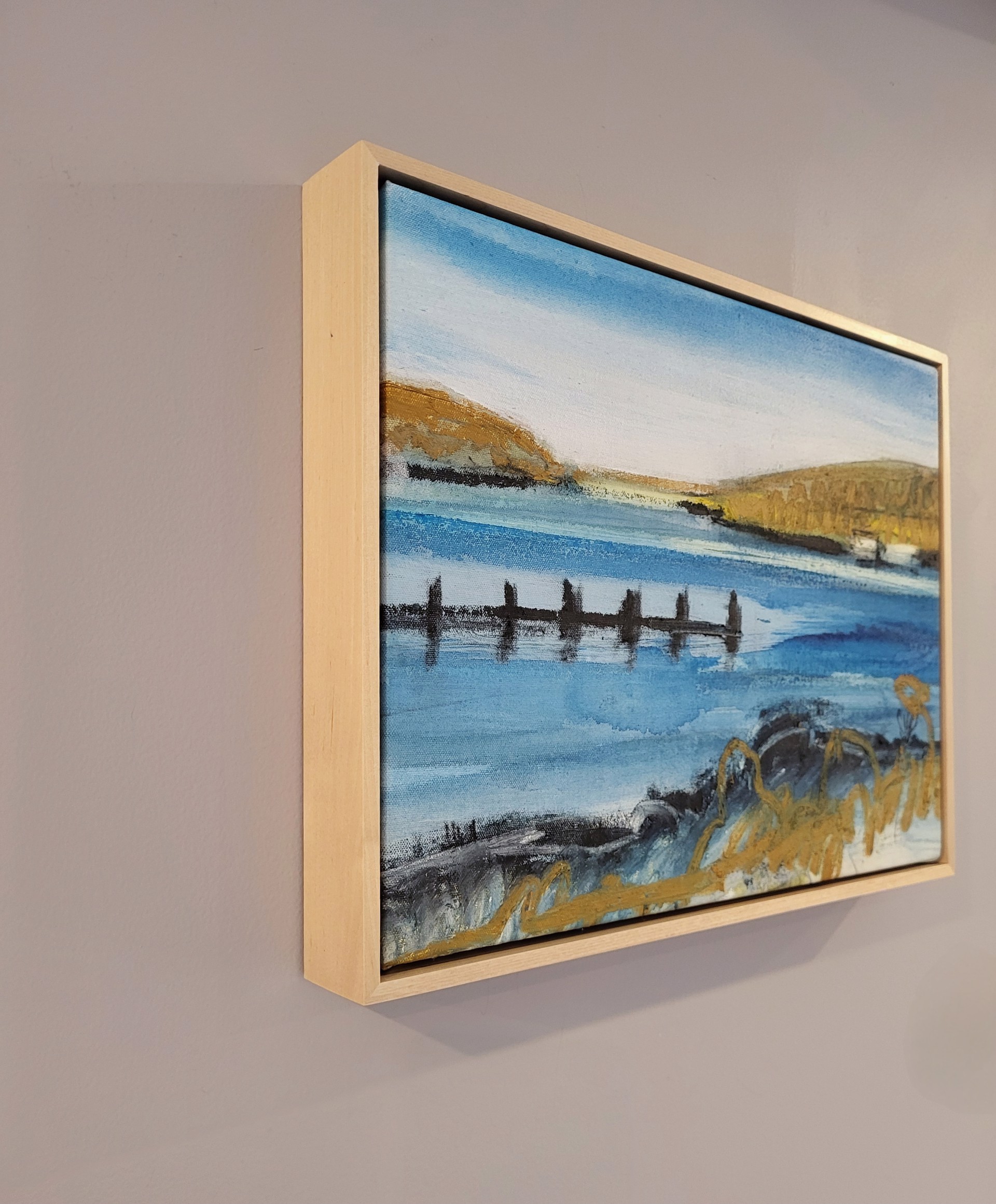 LOOKING DOWN THE COVE by CHRISTINA THWAITES (Landscape)