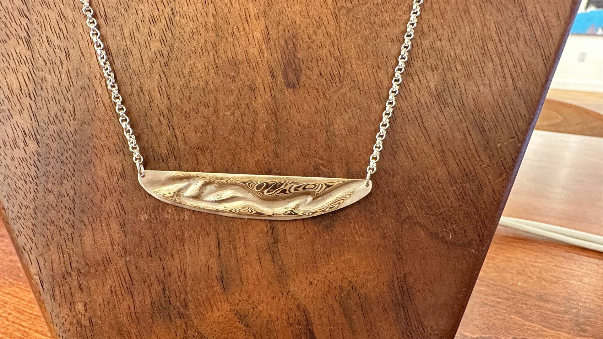 Carved River necklace by Christopher Taylor Timberlake