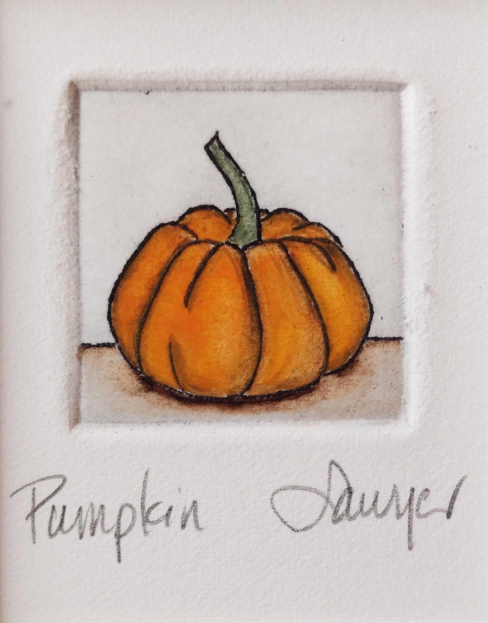 Pumpkin (framed) by Anne Sawyer