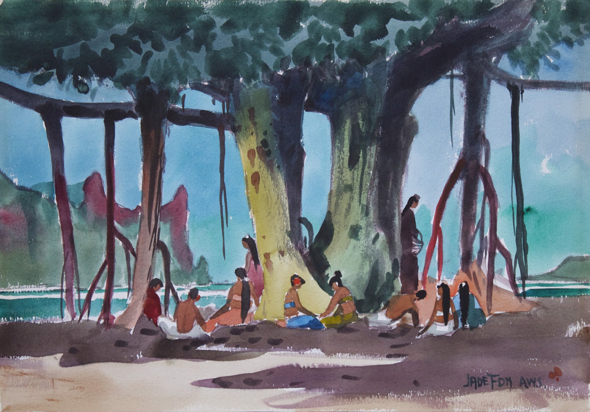 Under the Banyan Tree by Jade Fon