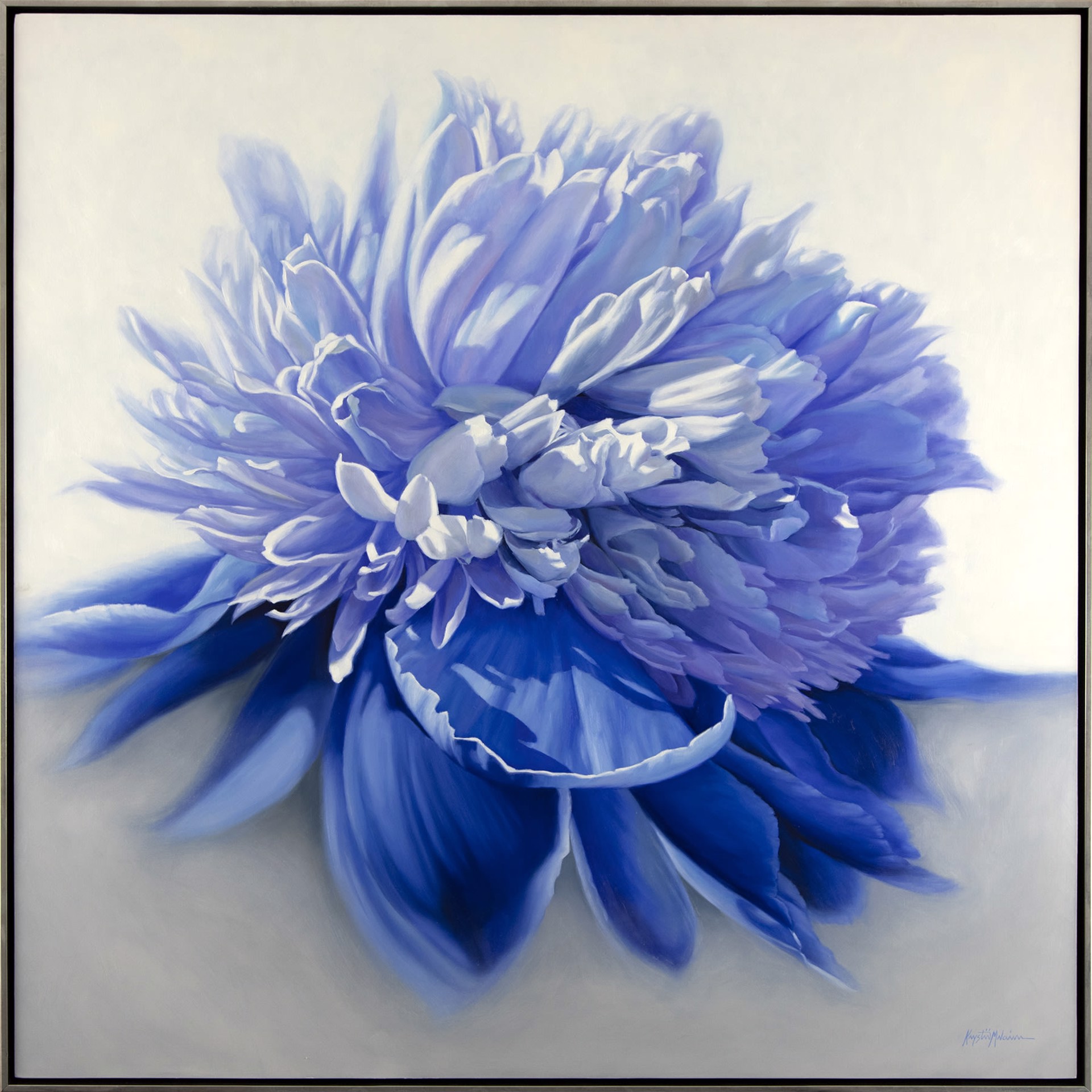Big Blue Peony by Krystii Melaine