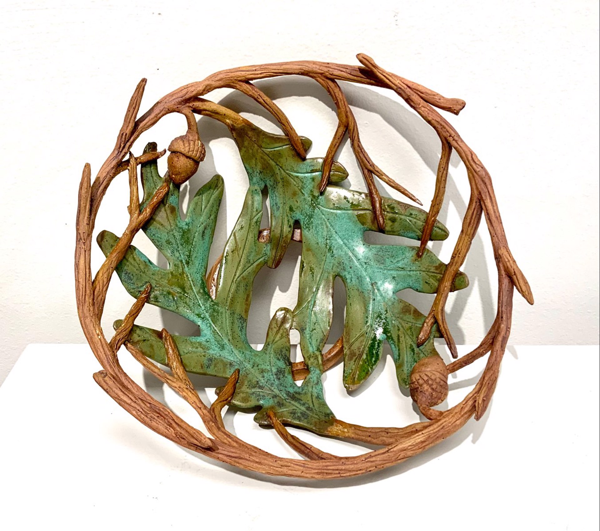 Large Oak Leaf Bowl by Janet Leazenby