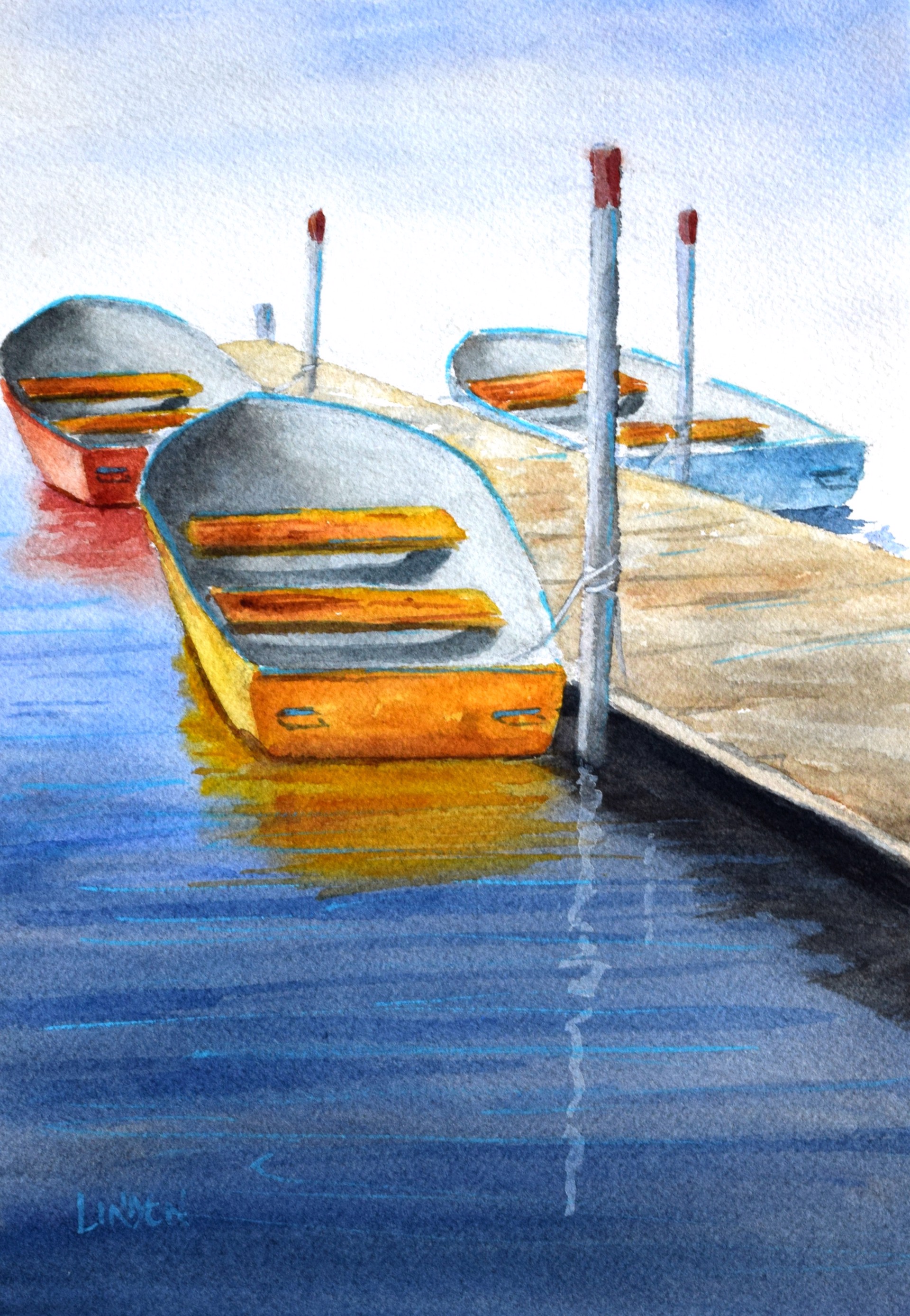 Ephraim Boats by Tom Linden