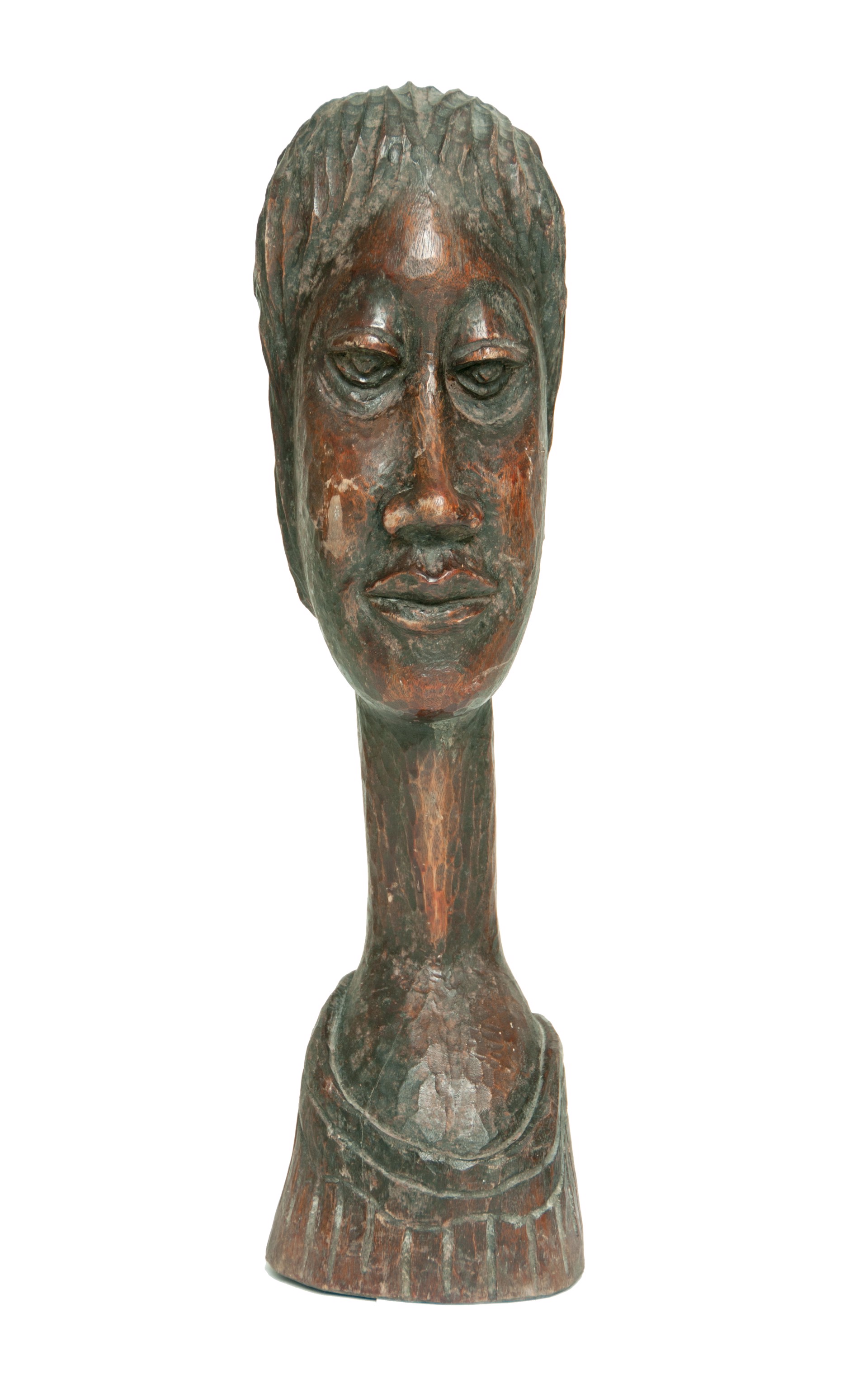 Old Woman's Bust #8-3-11GSN by Georges Laratte (Haitian, b.1933)