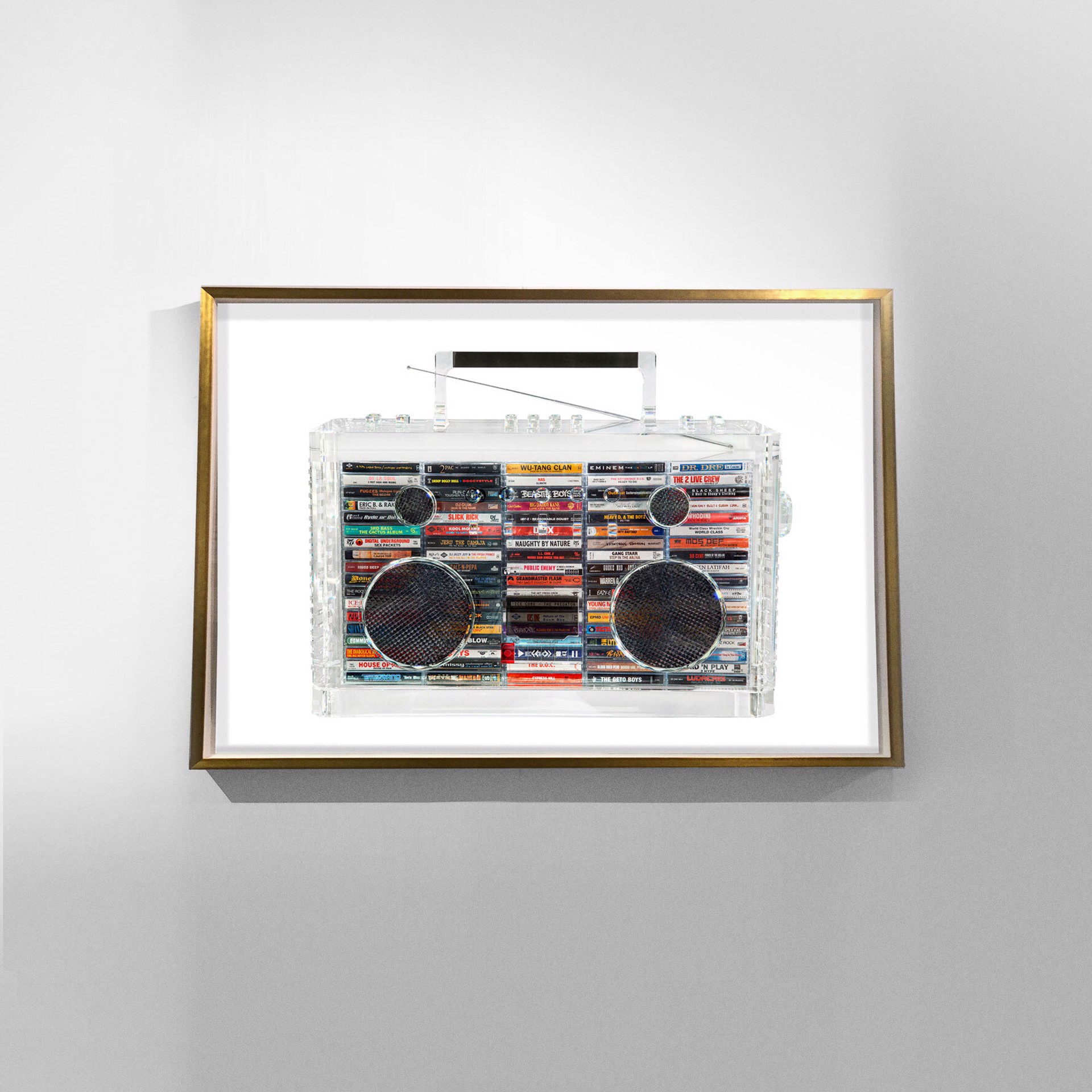 Rhyme Capsule Limited Edition Print 36x24 (#10 of 100) Gold - Museum Glass by David Schwartz