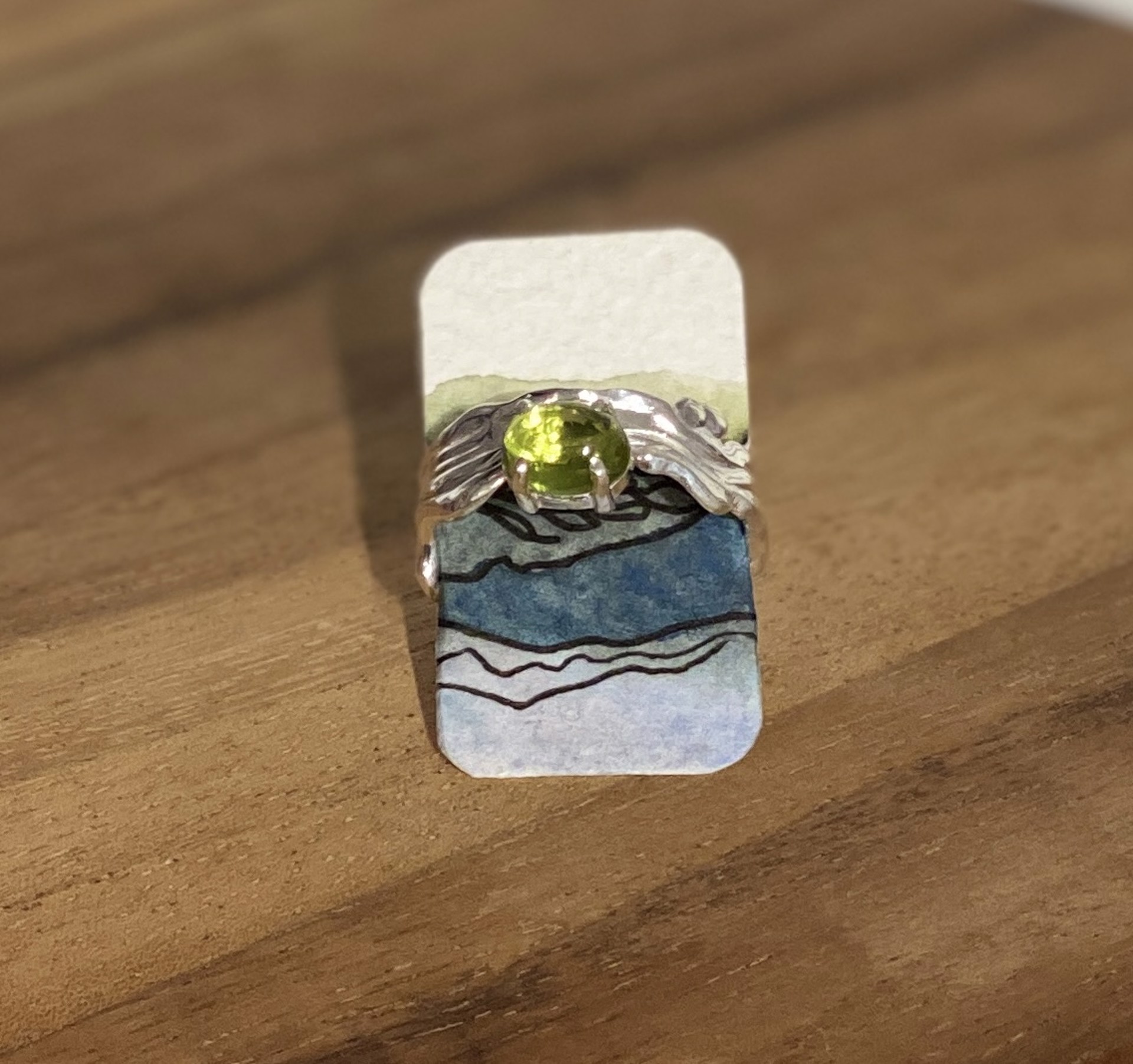 Ring | Sterling Silver and Peridot by Amy Shady