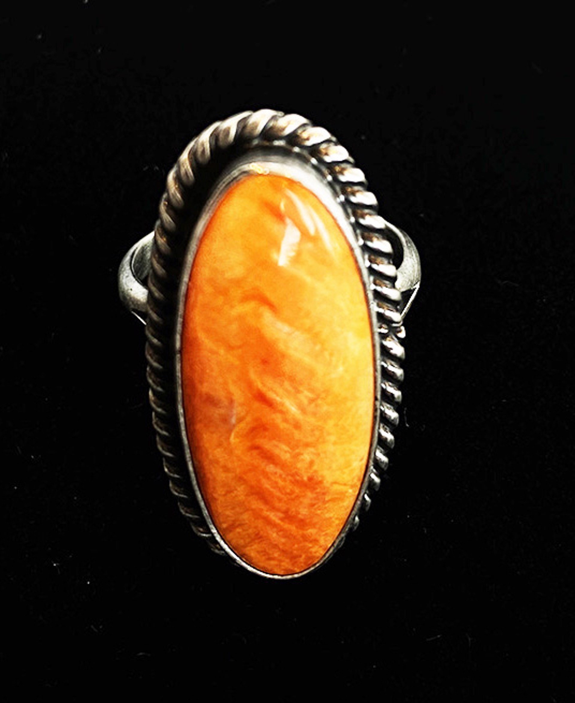 Orange Spiny Oyster Ring by Artist Unknown