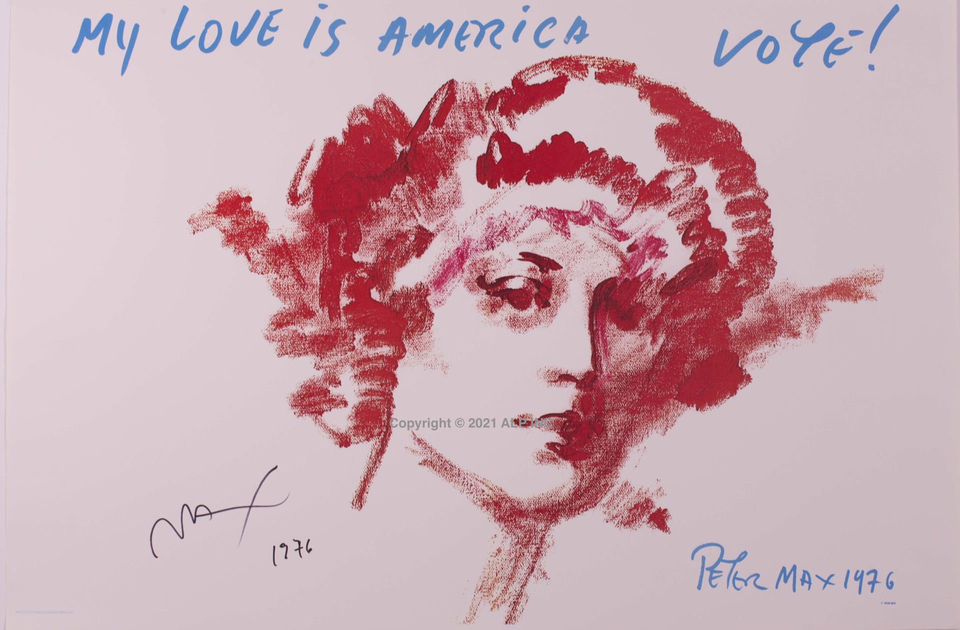My Love is America - Vote by Peter Max
