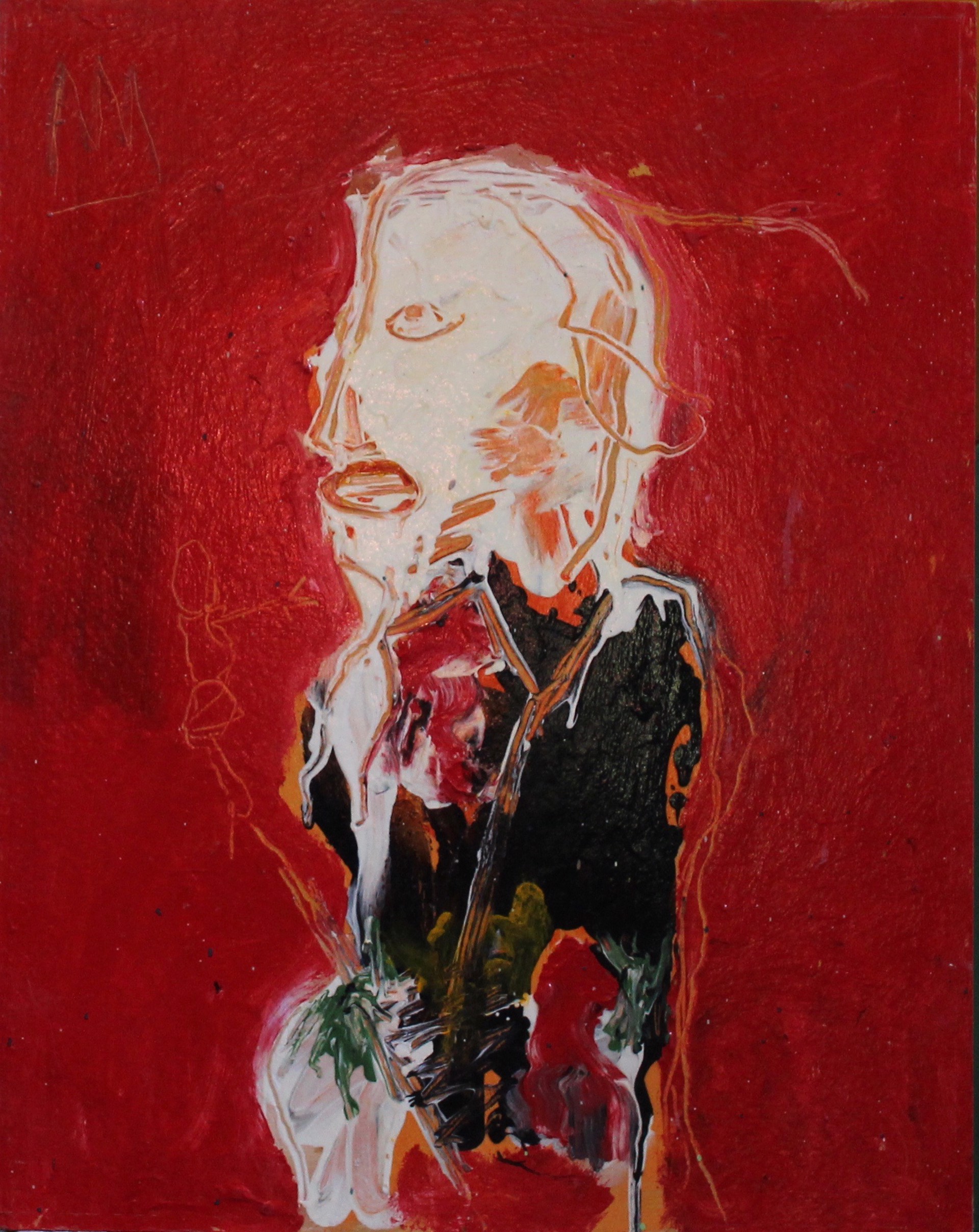 Art Critic with Red Ascot by Michael Snodgrass