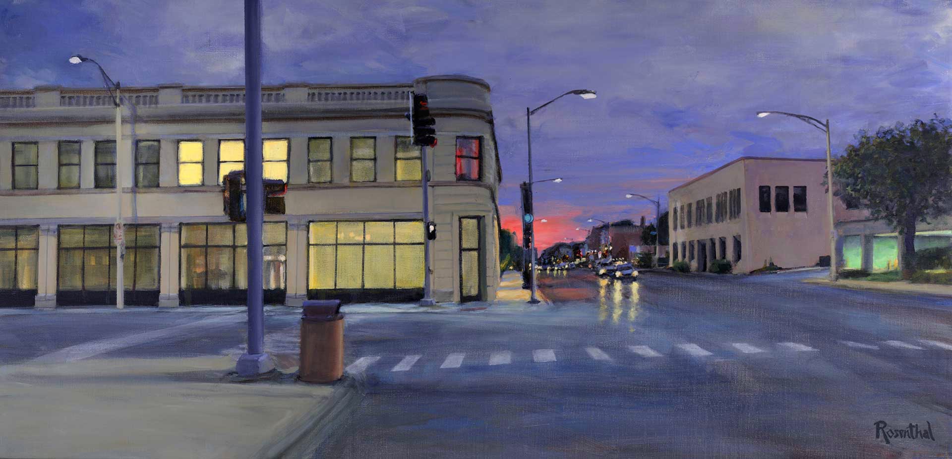Main Street at Sunset by Sam Rosenthal