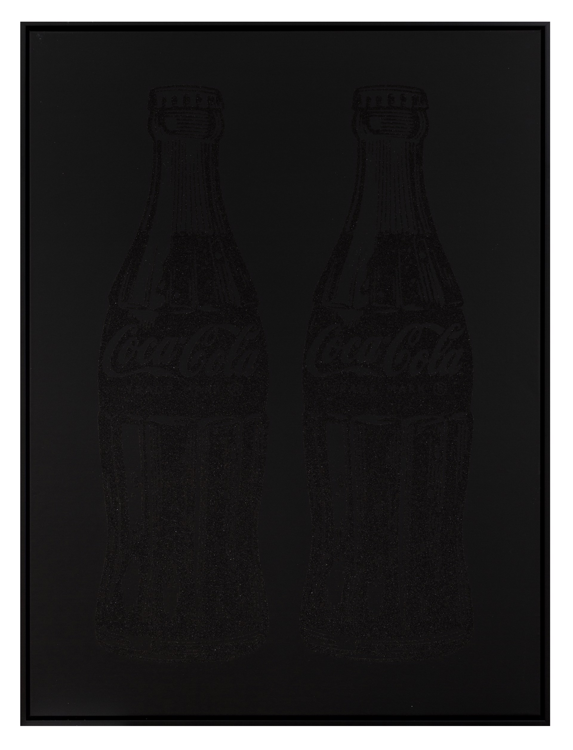 Double Coca-Cola (black on black) by Cey Adams