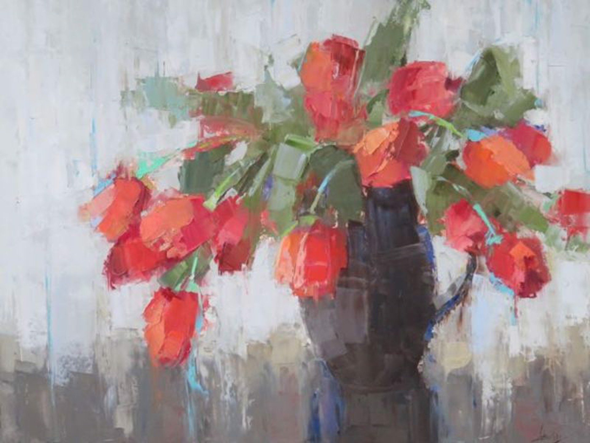 Coral Tulip Arrangement by Barbara Flowers