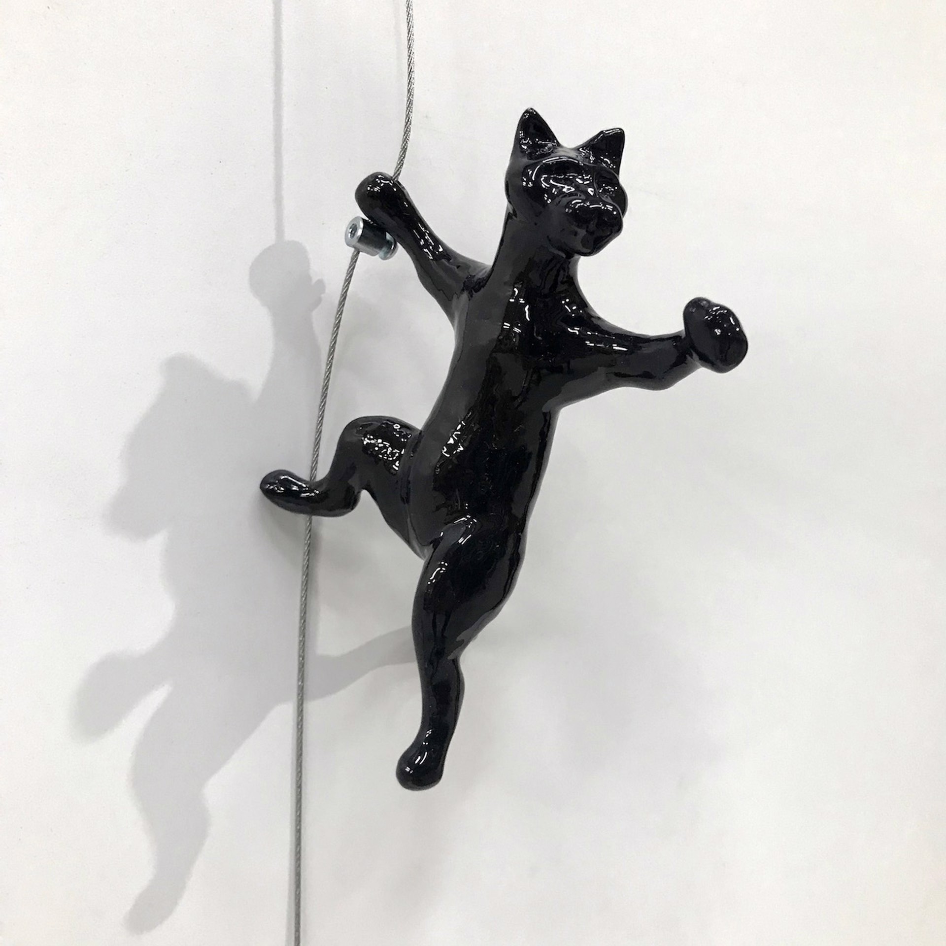 Hanging Cat (Black) by Ancizar Marin